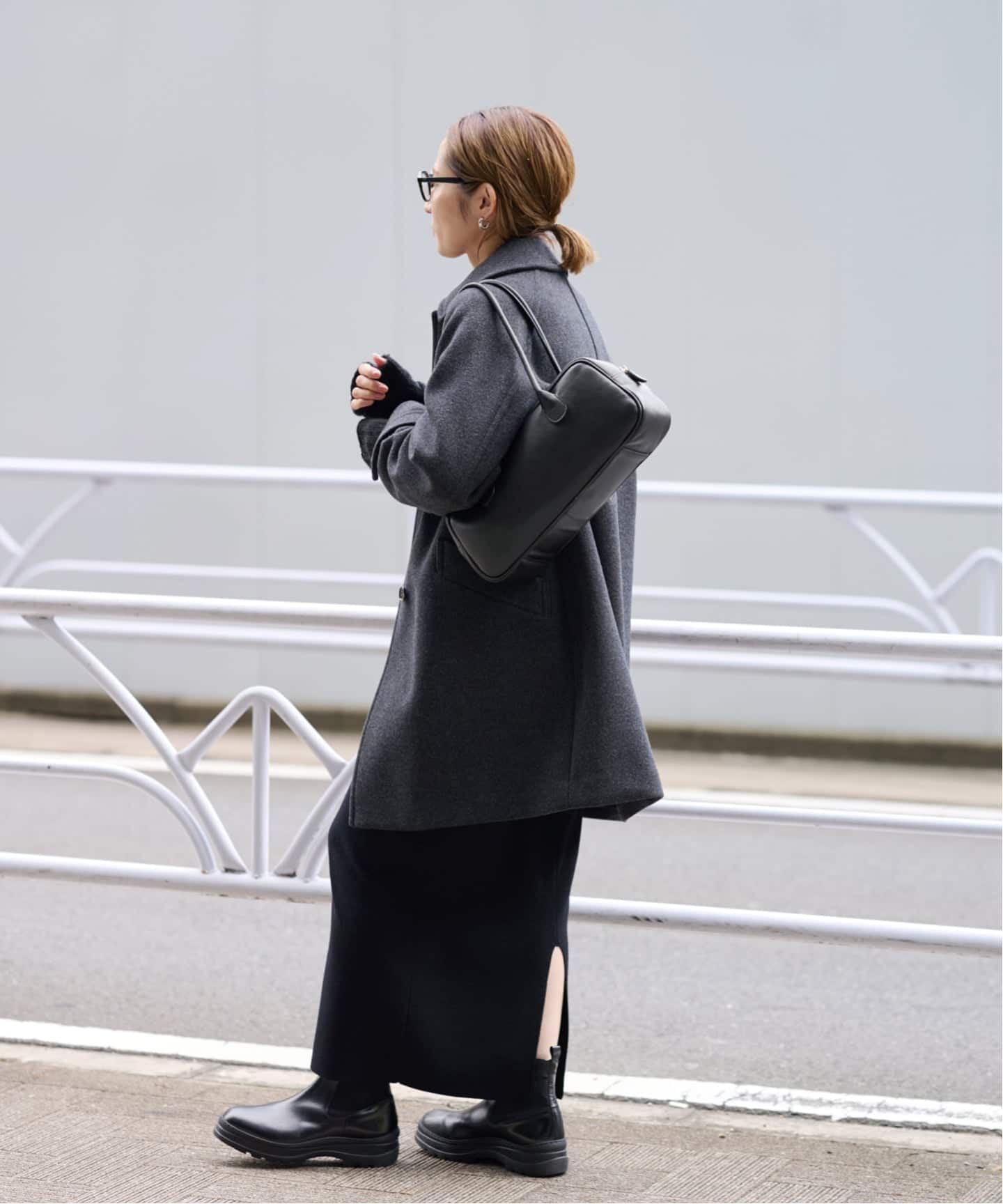【オウレンティ】別注ロングハンドルボストンバッグ ≪WEB限定 / 追加予約≫AULENTTI/オウレンティ 別注ロング