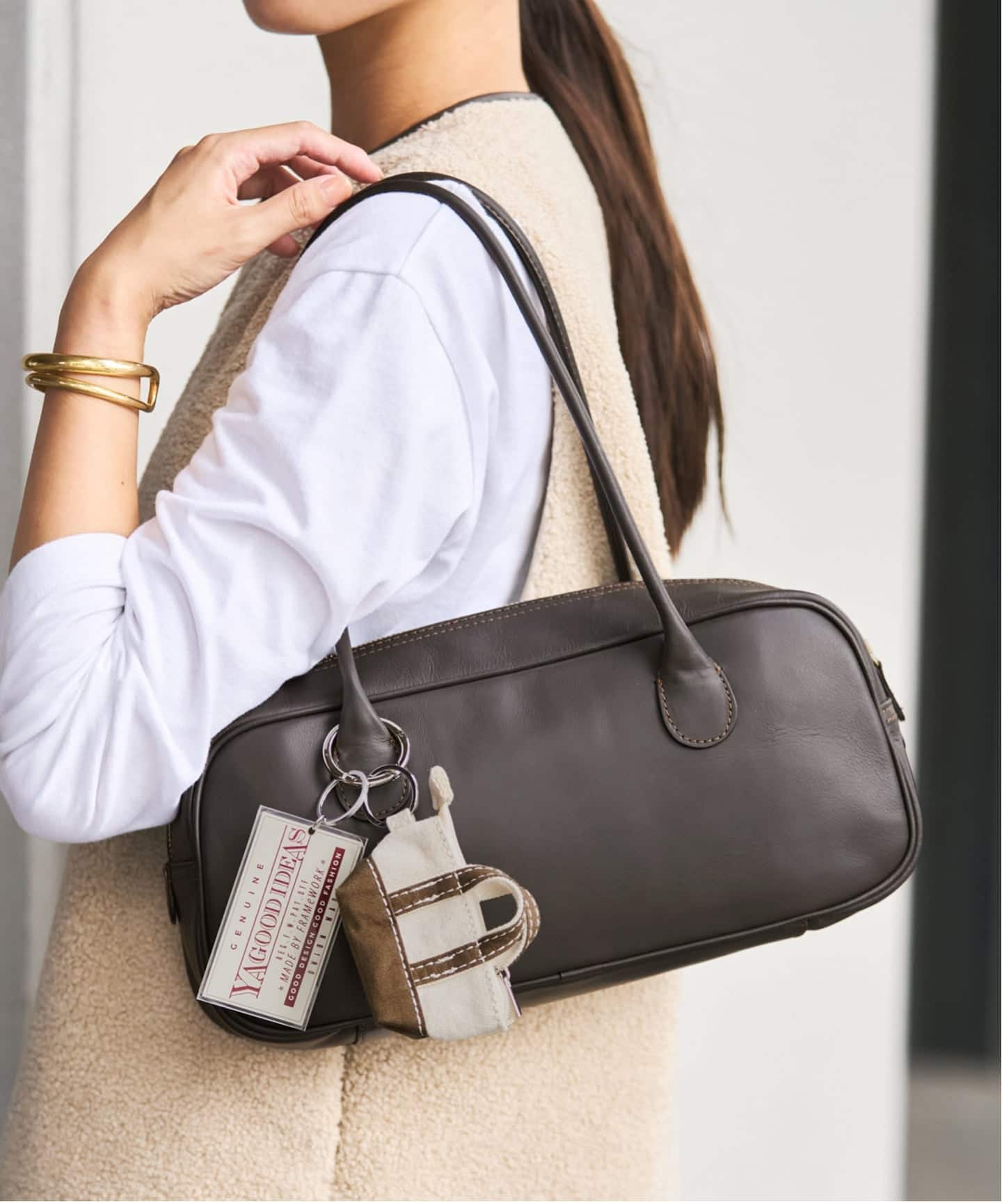 FRAMeWORK AULENTTI 別注ロングハンドルボストン ≪追加≫AULENTTI/オウレンティ 別注ロングハンドルボストン