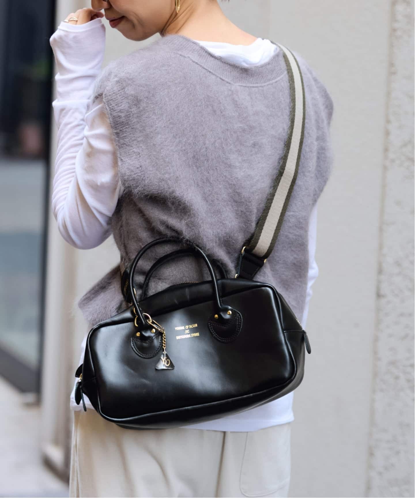 【未使用】ヤングアンドオルセン CHARM WIDE　BOTTLE BAG FRAMeWORK｜≪追加予約≫YOUNGOLSEN /ヤングアンドオルセン 別注