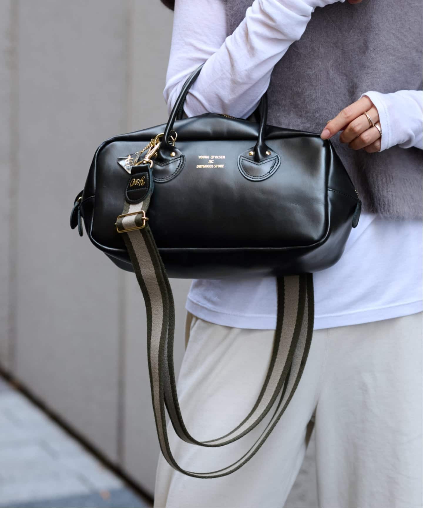 【未使用】ヤングアンドオルセン CHARM WIDE　BOTTLE BAG FRAMeWORK｜≪追加予約≫YOUNGOLSEN /ヤングアンドオルセン 別注