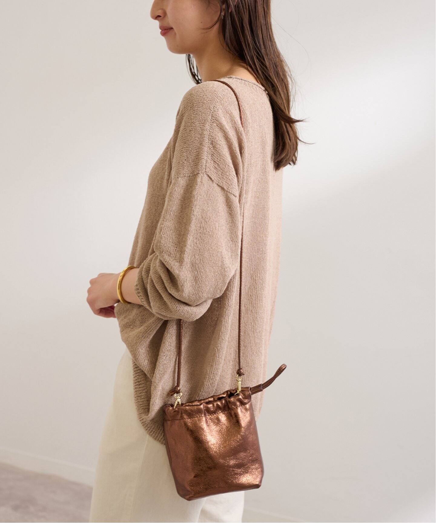 AULENTTI/オウレンティ miniキンチャクSHOULDER（ショルダーバッグ 