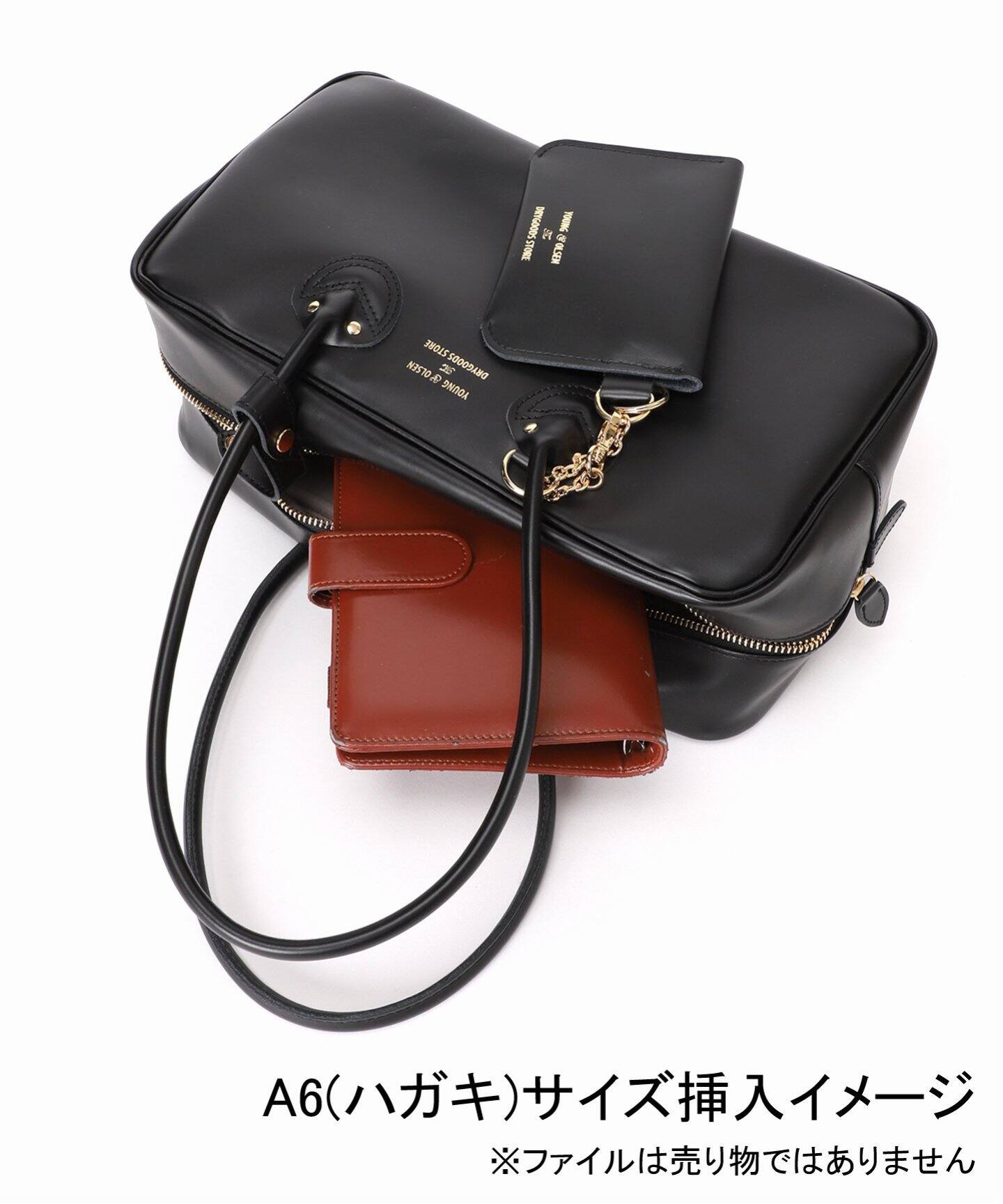 YOUNG&OLSEN 別注SMOOTH LEATHER STUDENT M KHWL（ハンドバッグ 