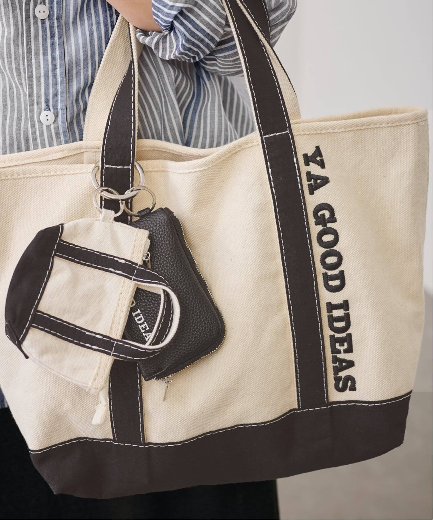 バッグ FRAMeWORK YA GOOD IDEAS BIG&MINI TOTE M YA GOOD IDEAS BIG＆MINI TOTE POACH XS（トートバッグ