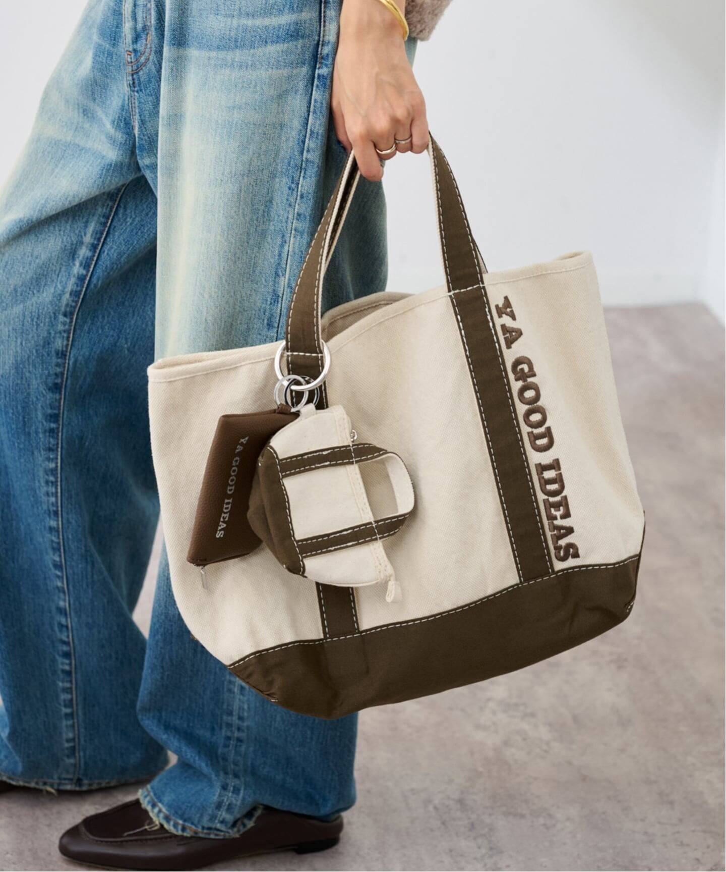 【FRAMeWORK】YA GOOD IDEAS BIG＆MINI TOTE M FRAMeWORK】YA GOOD IDEAS BIG＆MINI TOTE M