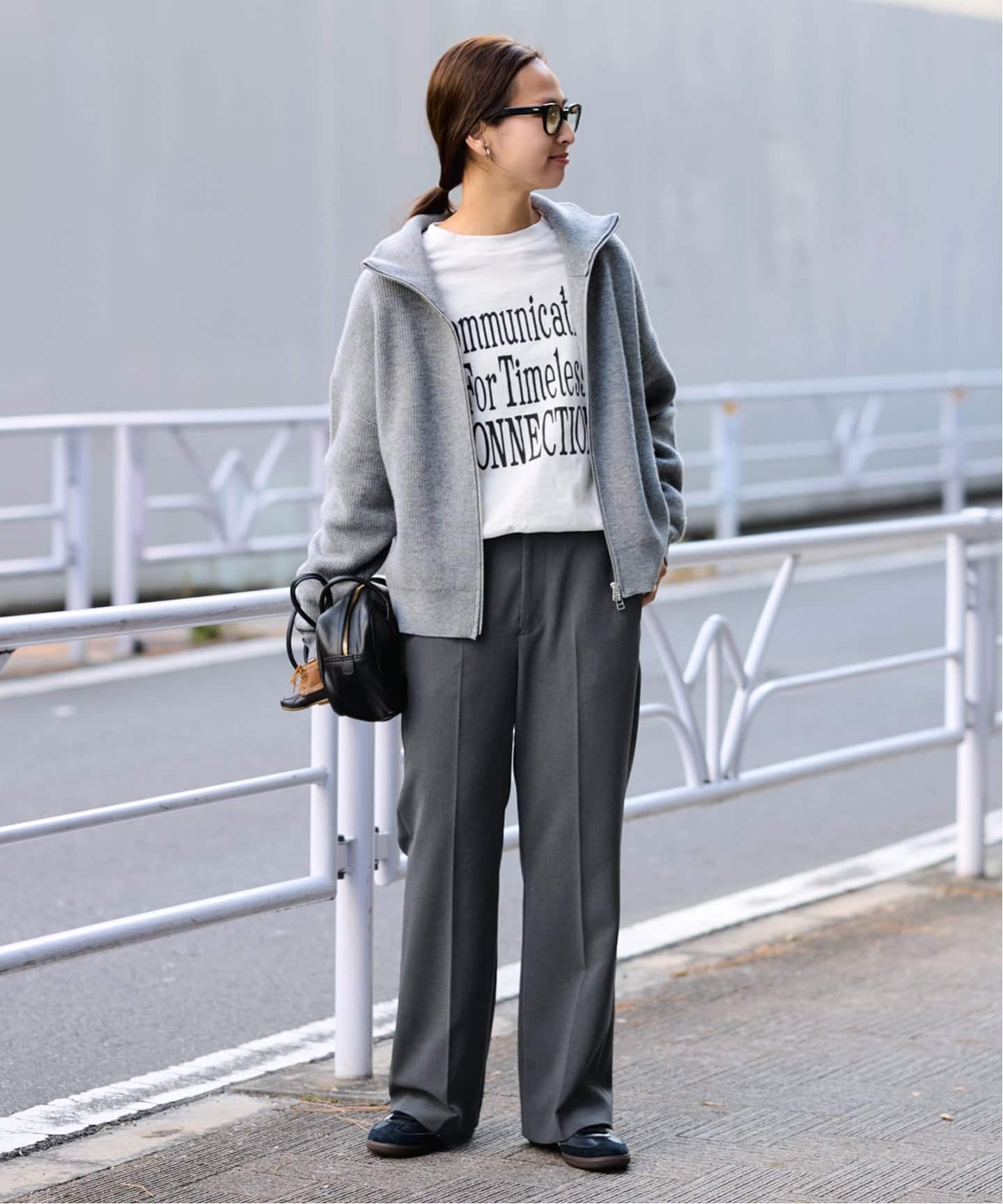 美品 オウレンティ フレームワーク 別注 ロングハンドルボストン バッグ ≪WEB限定 / 追加予約≫AULENTTI/オウレンティ 別注ロング