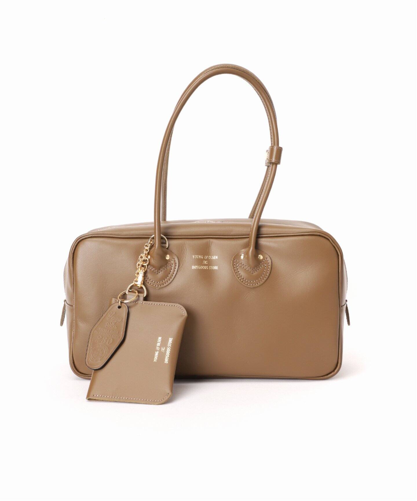 YOUNG&OLSEN 別注SMOOTH LEATHER ブラウン YOUNG&OLSEN 別注SMOOTH LEATHER STUDENT M KHWL（ハンドバッグ