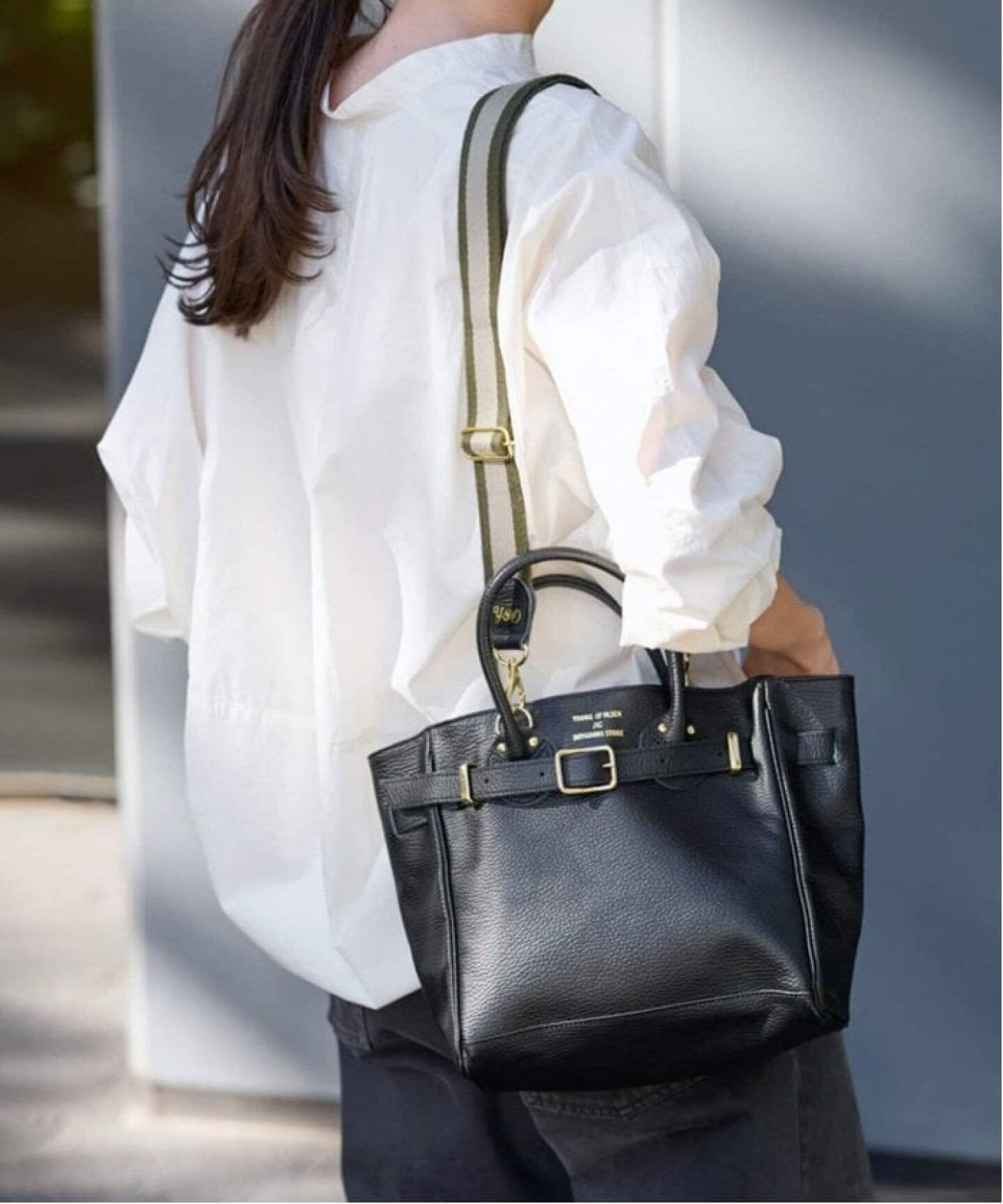 YOUNG & OLSEN 別注ボトルバッグ ブラウン ≪追加≫YOUNGOLSEN /ヤングアンドオルセン 別注 CHARM WIDE
