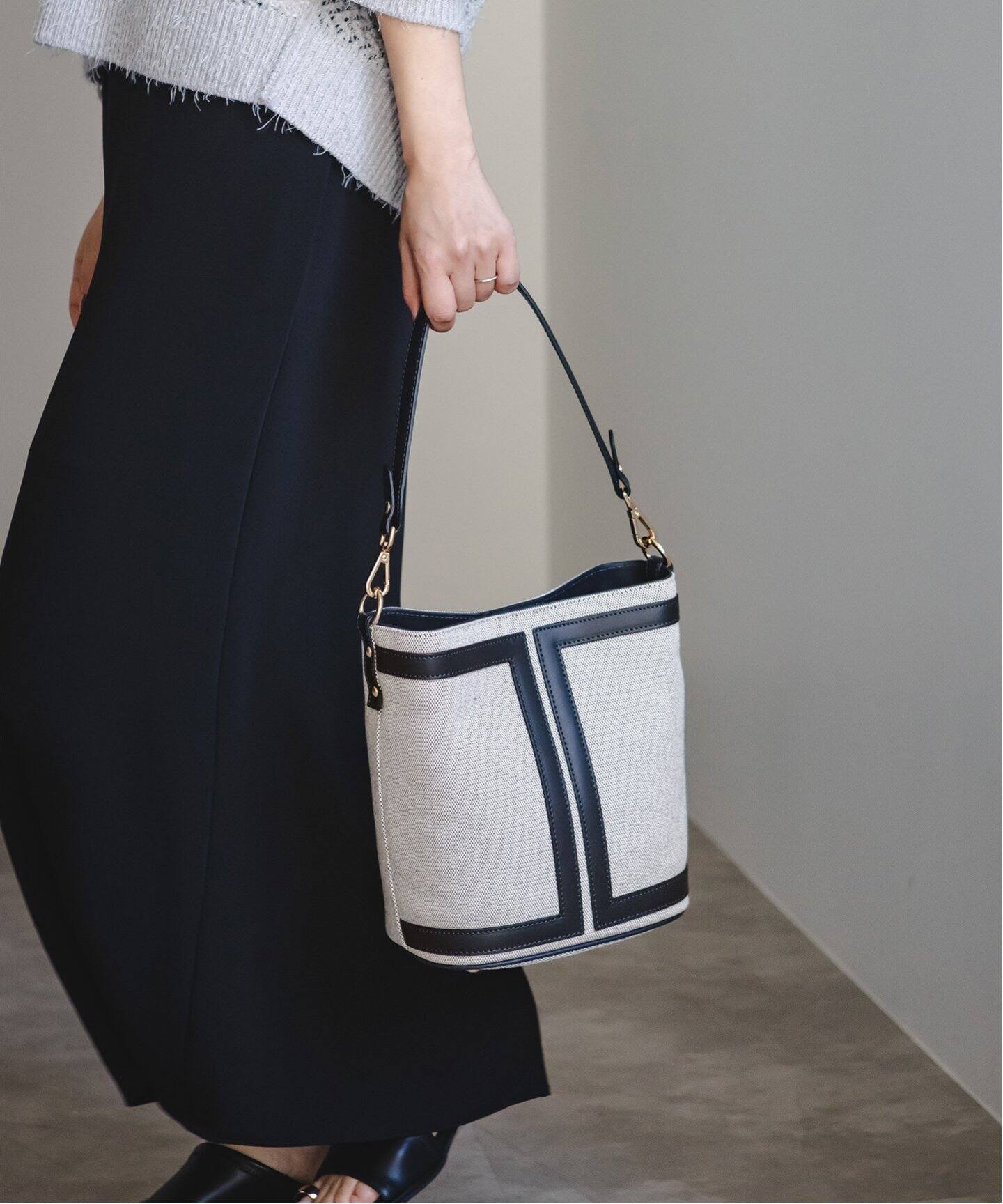 GIANNI NOTARO/ジャンニノターロ キャンバス×レザーバッグ（ショルダー  