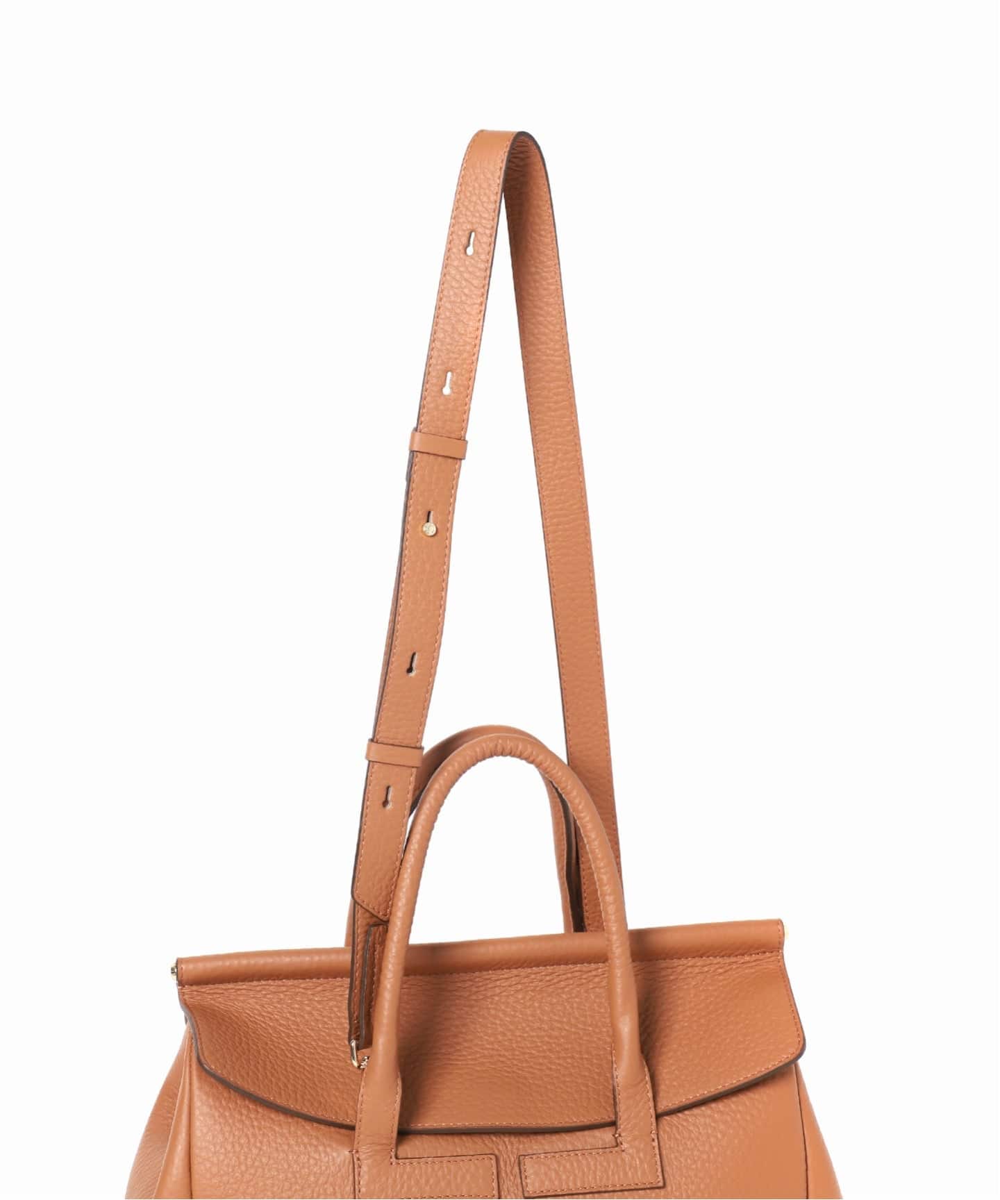 NOBLE ロリステッラ　スクエアボストンバッグブラウン 追加予約3》LORISTELLA/ロリステッラ スクエアボストンバッグ