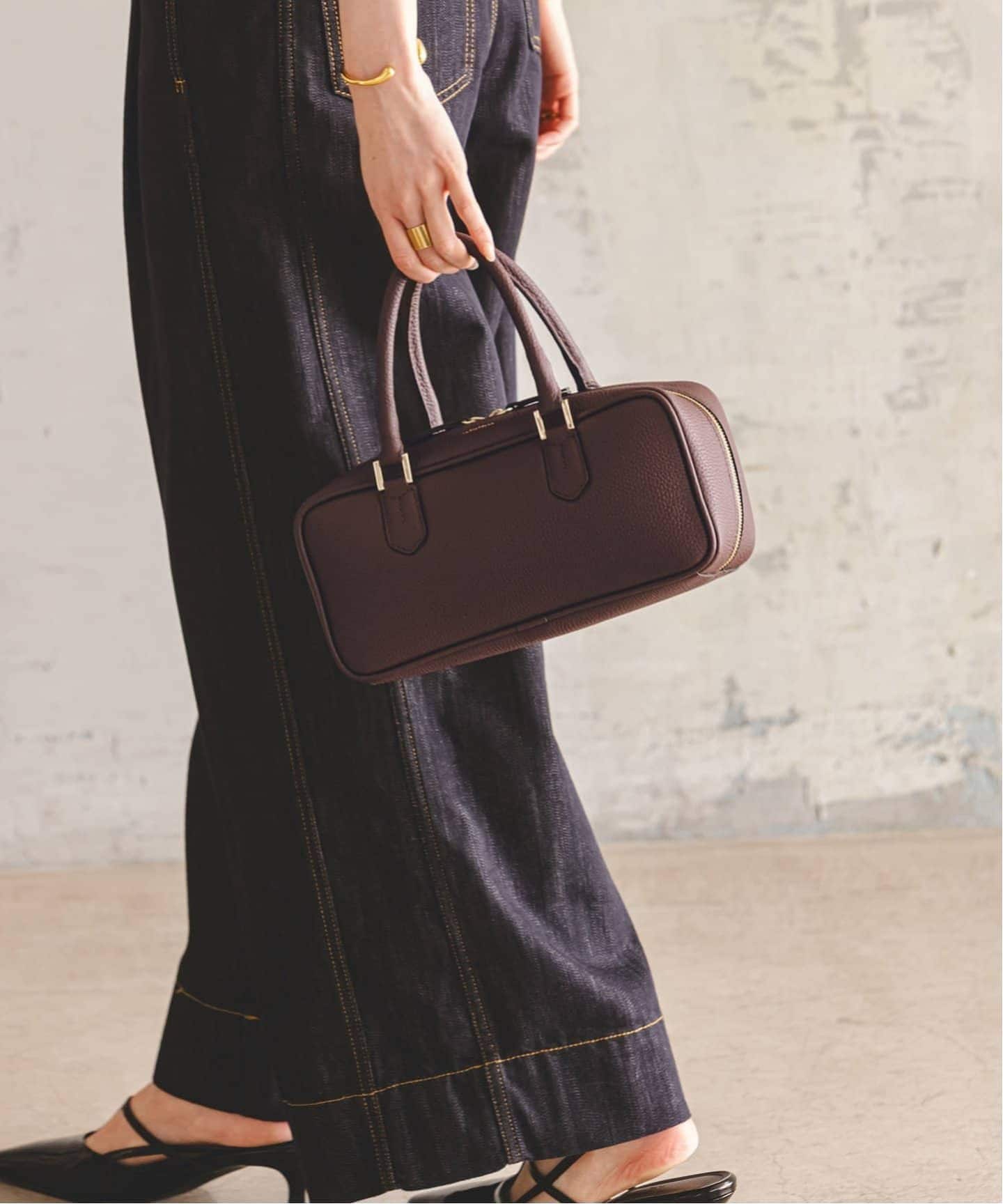 追加2》LORISTELLA/ロリステッラ スクエアボストンバッグ