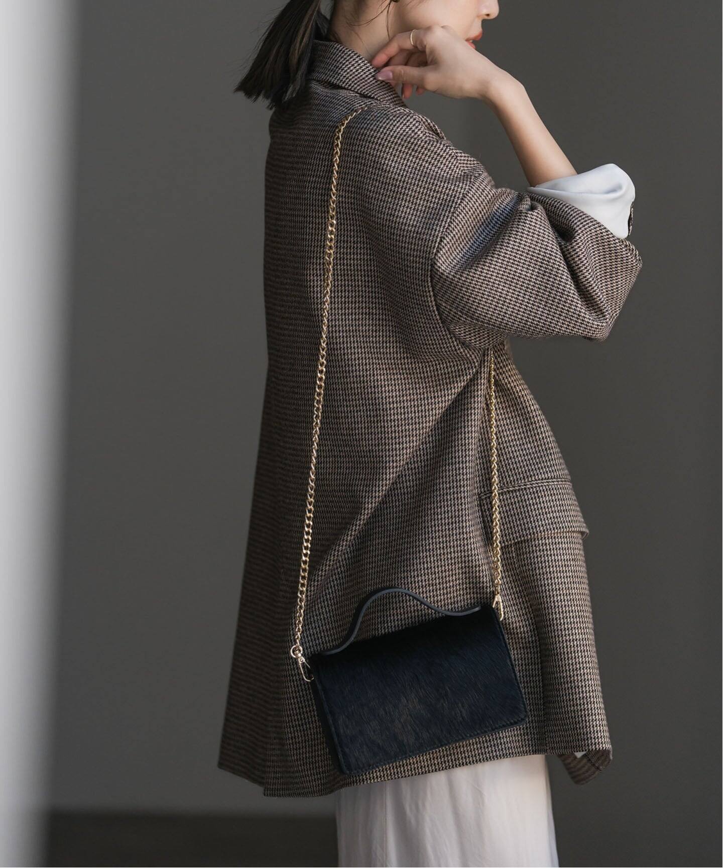 NOBLE別注》Maison Vincent/メゾンヴァンサン ヘアカーフチェーンBAG