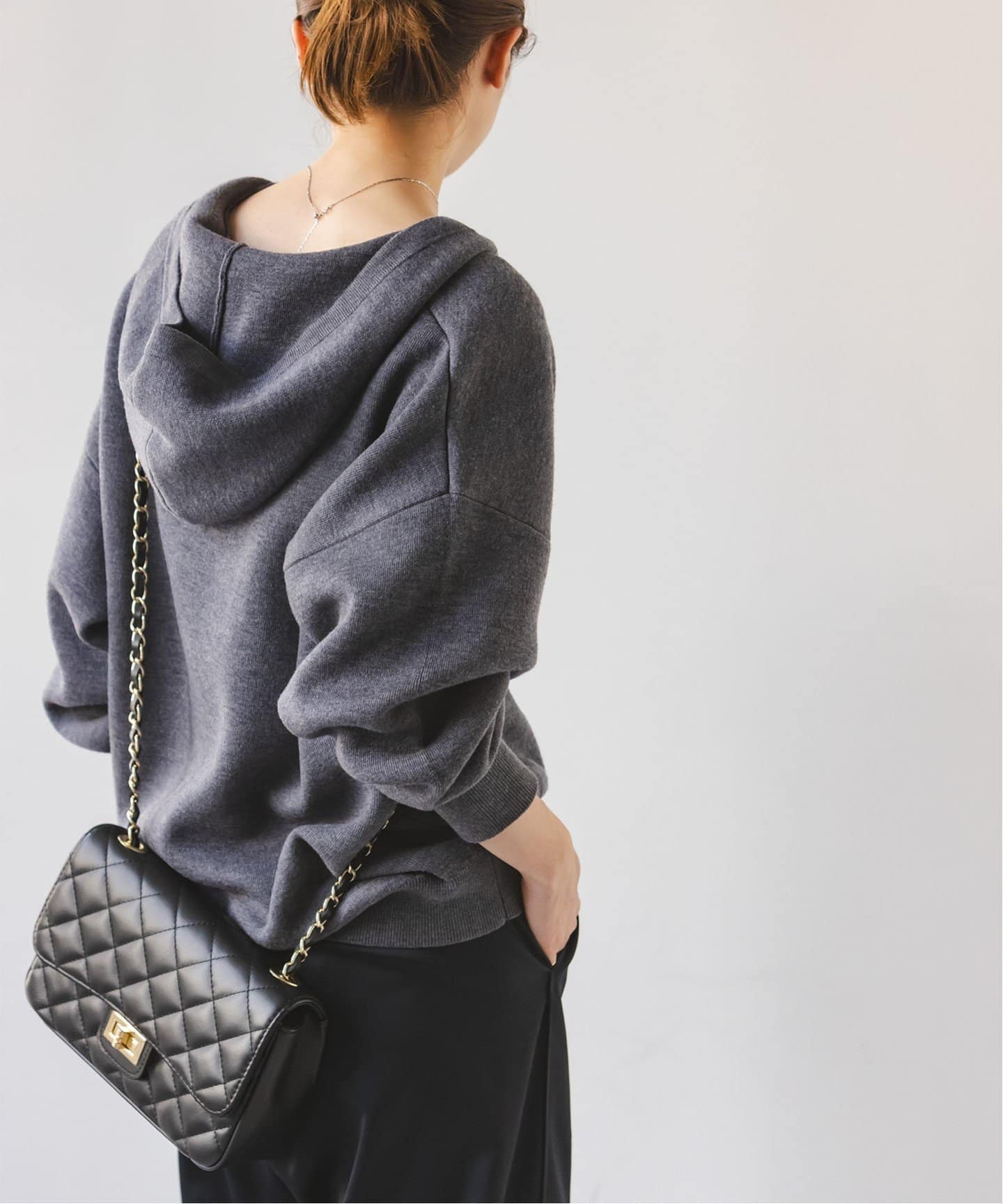 【MAISON VINCENT】 チェーンバッグ ブラック ２way NOBLE 追加16》Maison Vincent/メゾンヴァンサン チェーンバッグ
