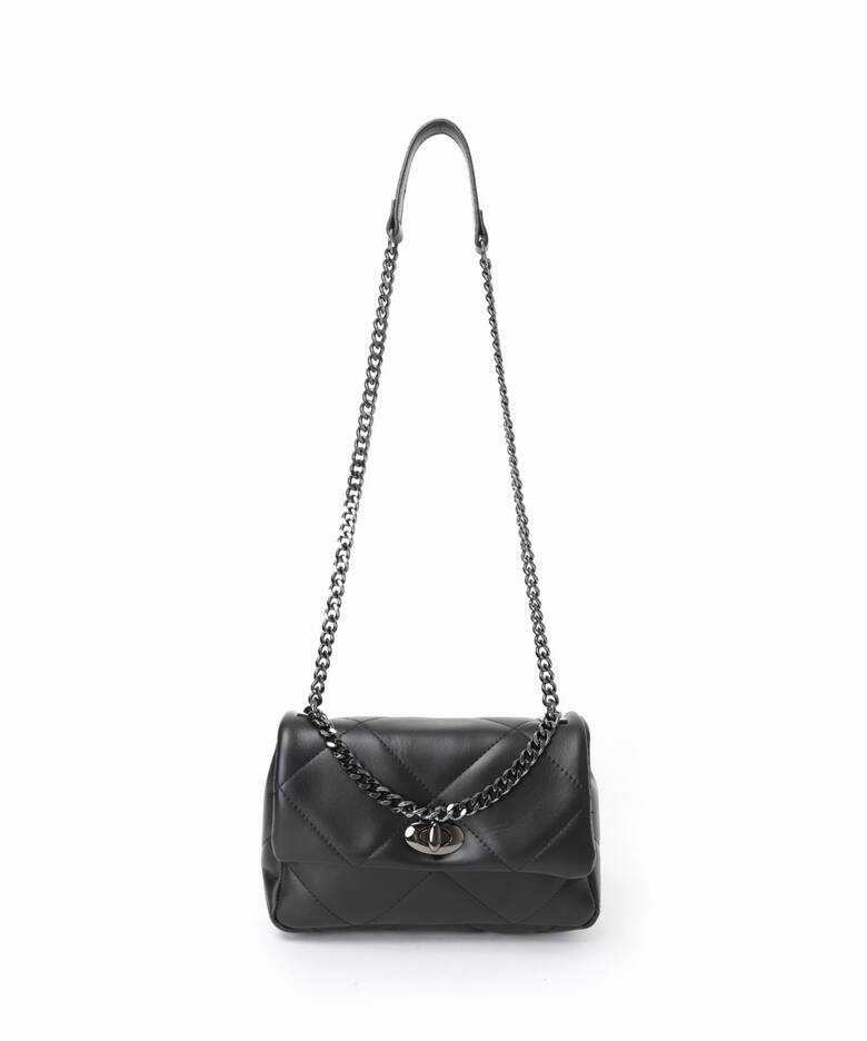 NOBLE別注》Maison Vincent パッファーキルティングチェーンバッグ 