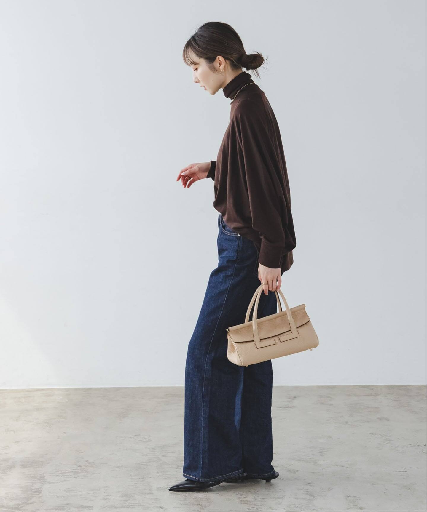 追加》LORISTELLA/ロリステッラ レザーミディアムボストンバッグ