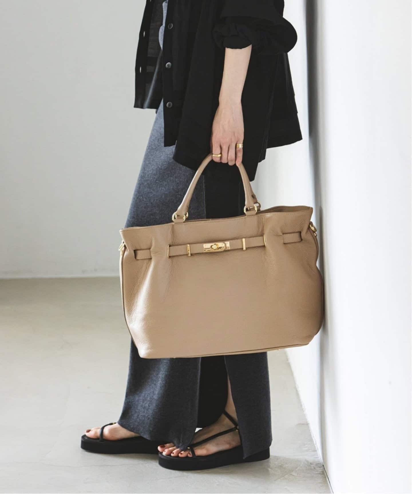 追加》MILOS/ミロス 金具付きトート（ショルダーバッグ）｜NOBLE