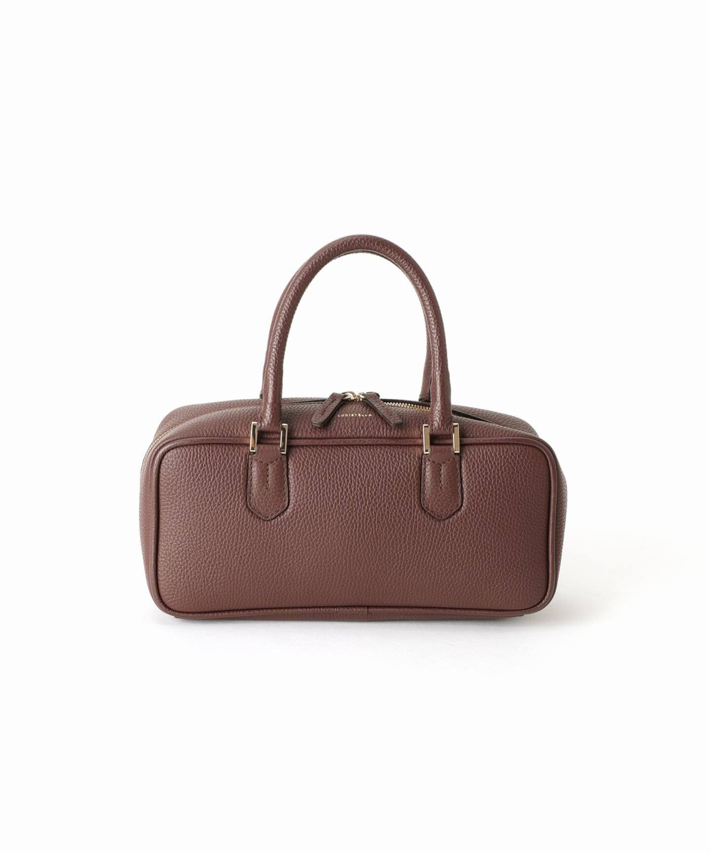 NOBLE ロリステッラ　スクエアボストンバッグブラウン 追加3》LORISTELLA/ロリステッラ スクエアボストンバッグ（ボストン