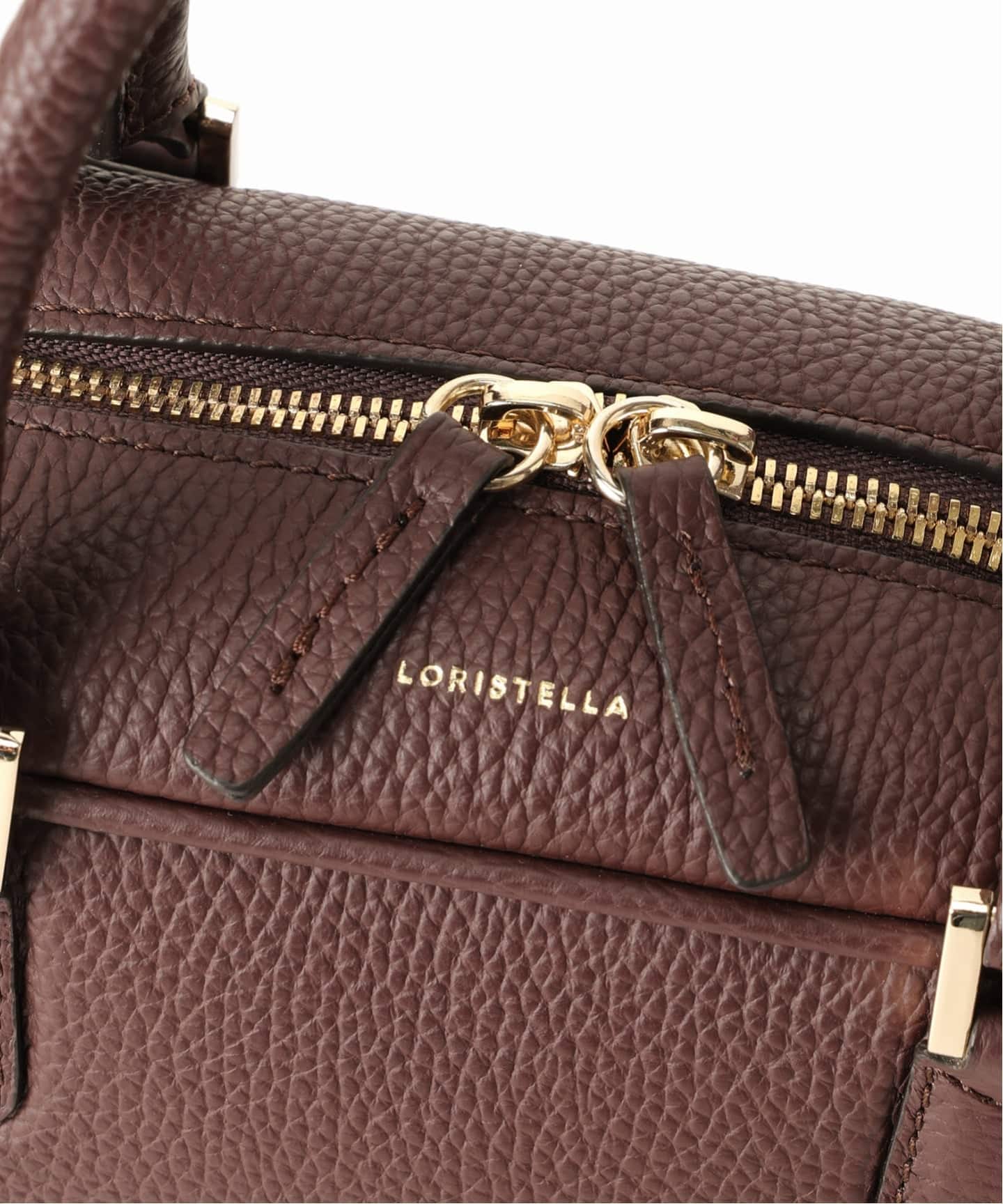 NOBLE ロリステッラ　スクエアボストンバッグブラウン 追加予約3》LORISTELLA/ロリステッラ スクエアボストンバッグ