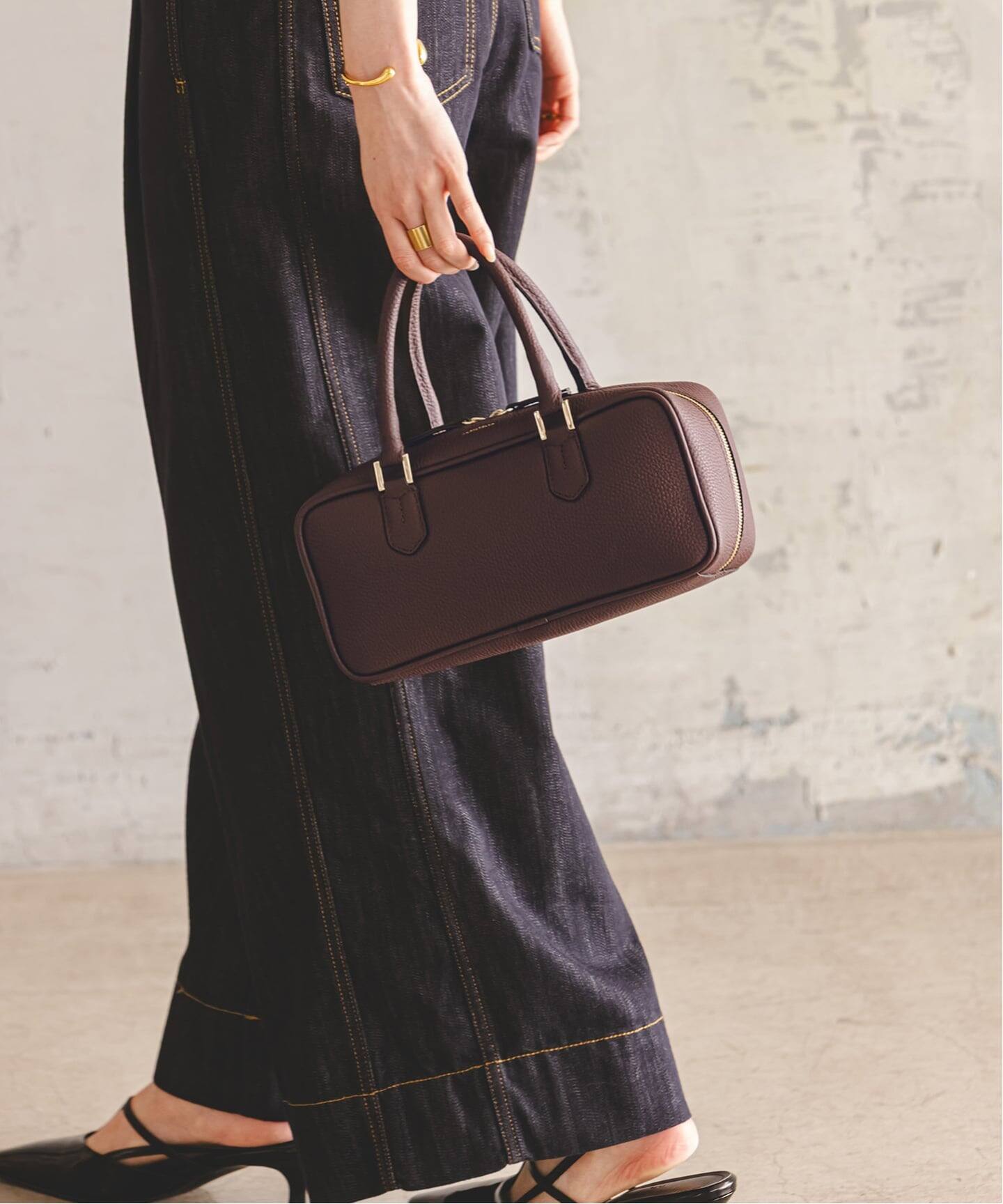 LORISTELLA スクエアボストンバック　ベージュ LORISTELLA ショルダーバッグ バッグ 「追加」LORISTELLA