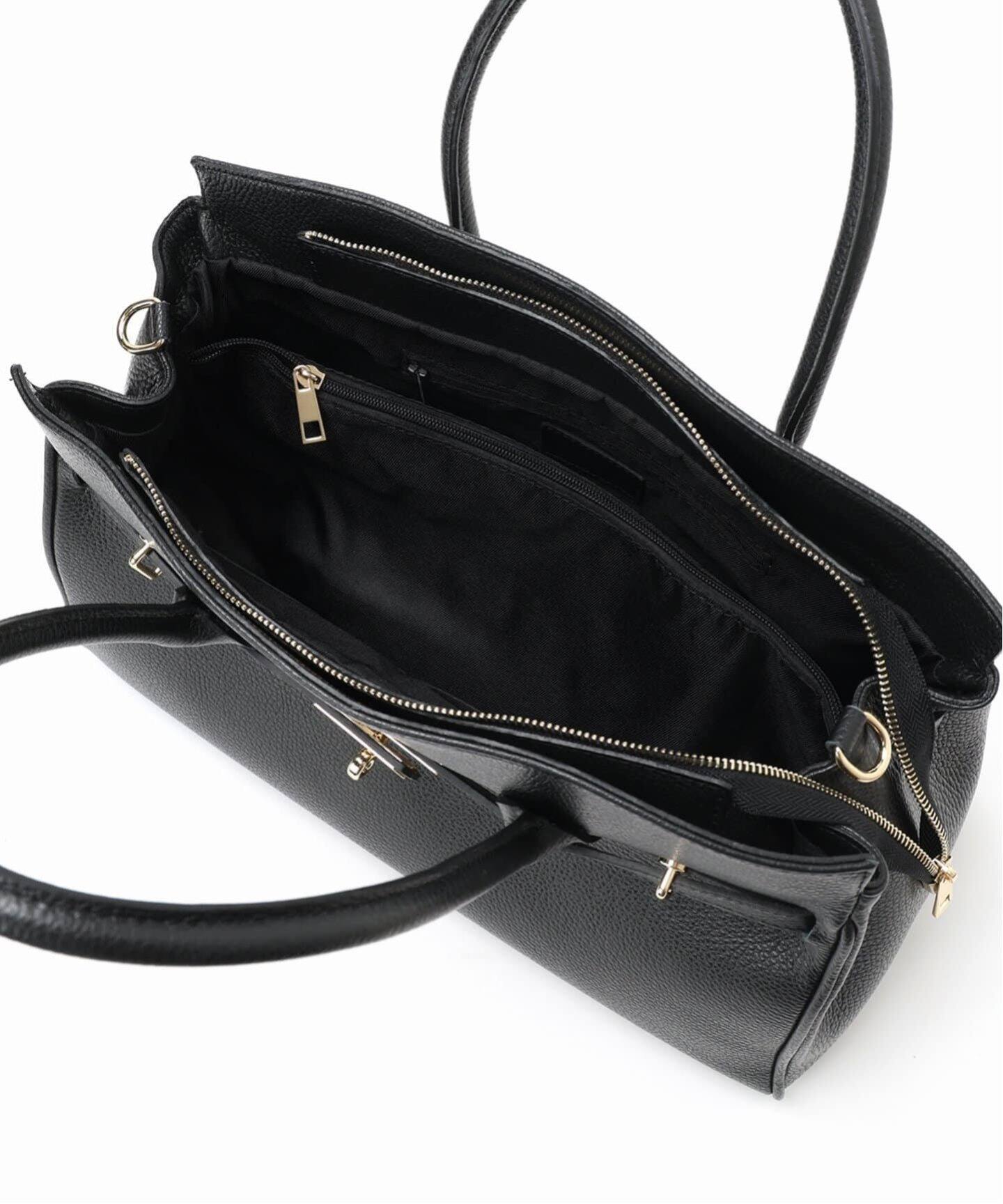 現行品　NOBLE MILOS/ミロス 金具付きショルダー　美品　ブラック 追加》MILOS/ミロス 金具付きショルダー3（ショルダーバッグ