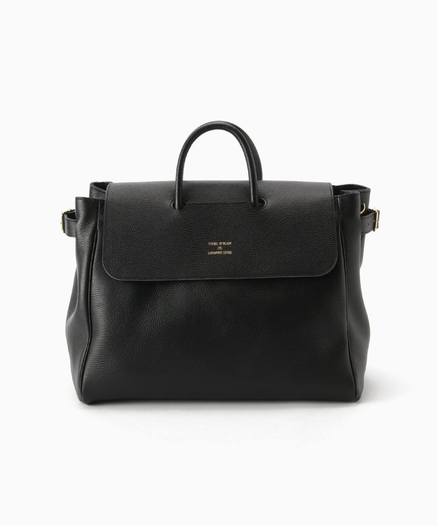 YOUNG & OLSEN 別注 エンボスレザー フラップ トートバッグ（トート  