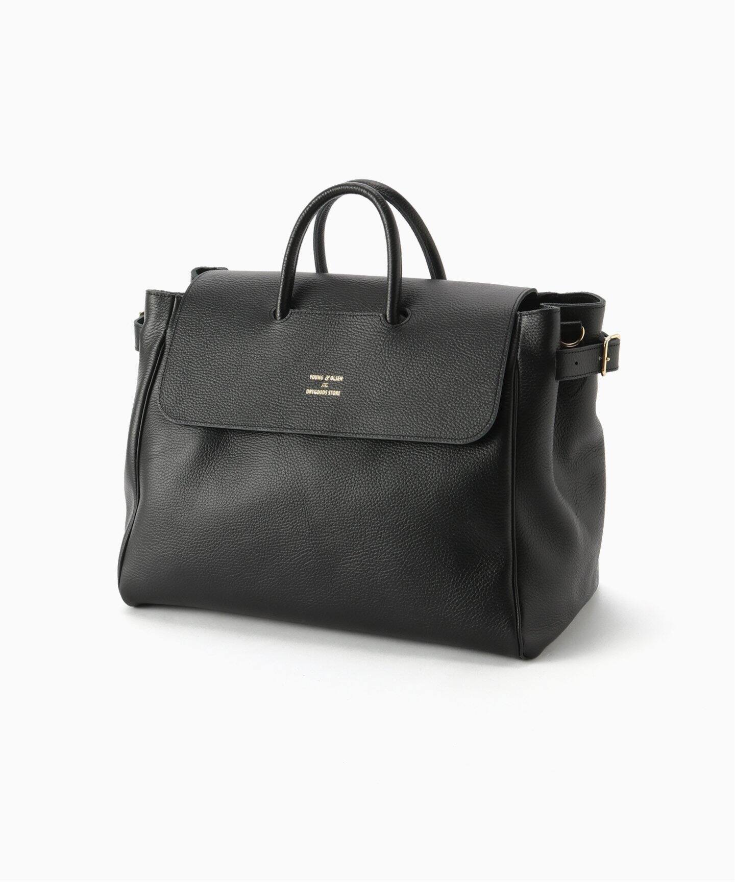 YOUNG & OLSEN 別注 エンボスレザー フラップ トートバッグ（トート  