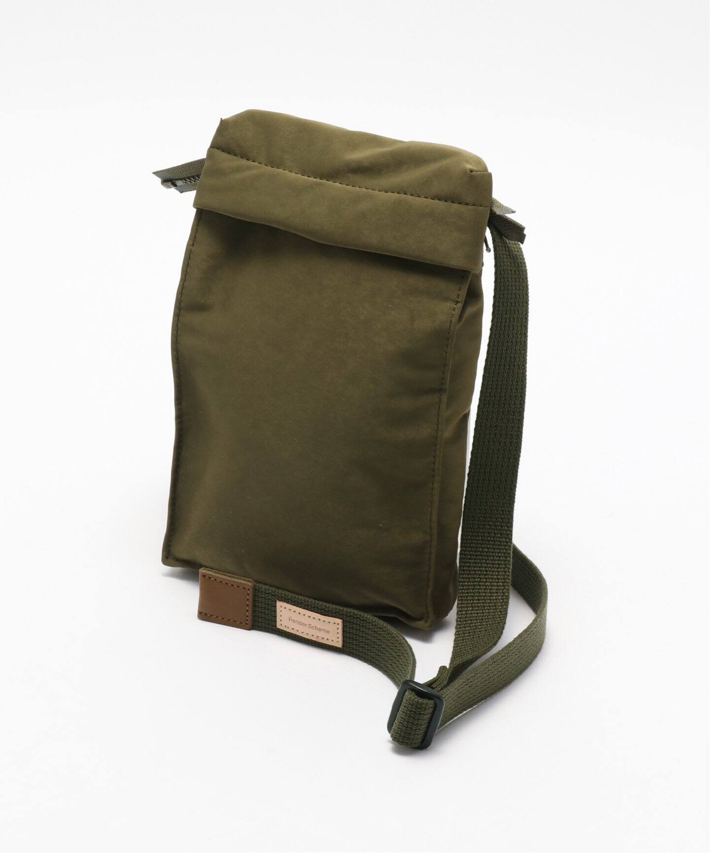 【エンダースキーマーク】オリーブグリーン ヘルメットバッグ　メッシュポケット付き Hender Scheme (エンダースキーマ) helmet bag small（その他バッグ