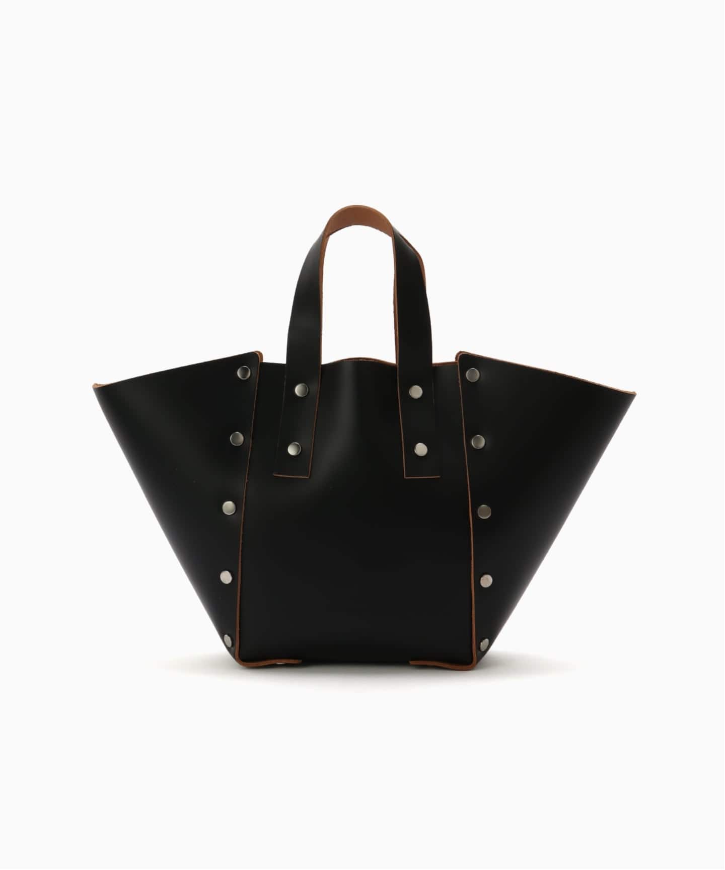 Hender Scheme ハンドバッグS ブラック スタッズ Hender Scheme (エンダースキーマ) assemble hand bag wide S