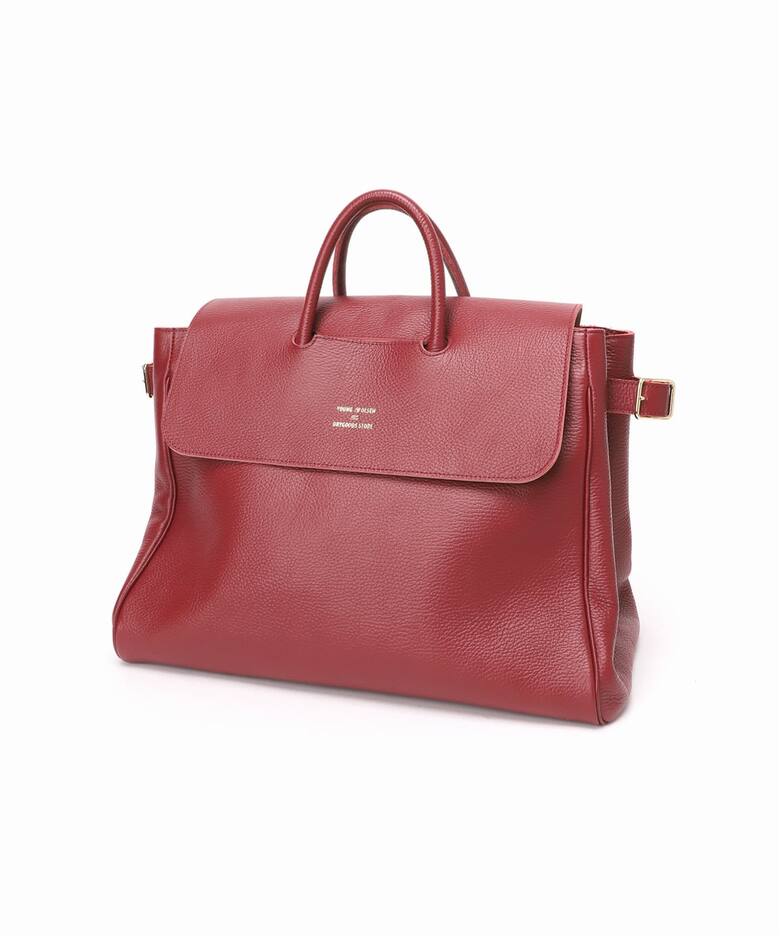 YOUNG & OLSEN 別注 エンボスレザー フラップ トートバッグ（トート 