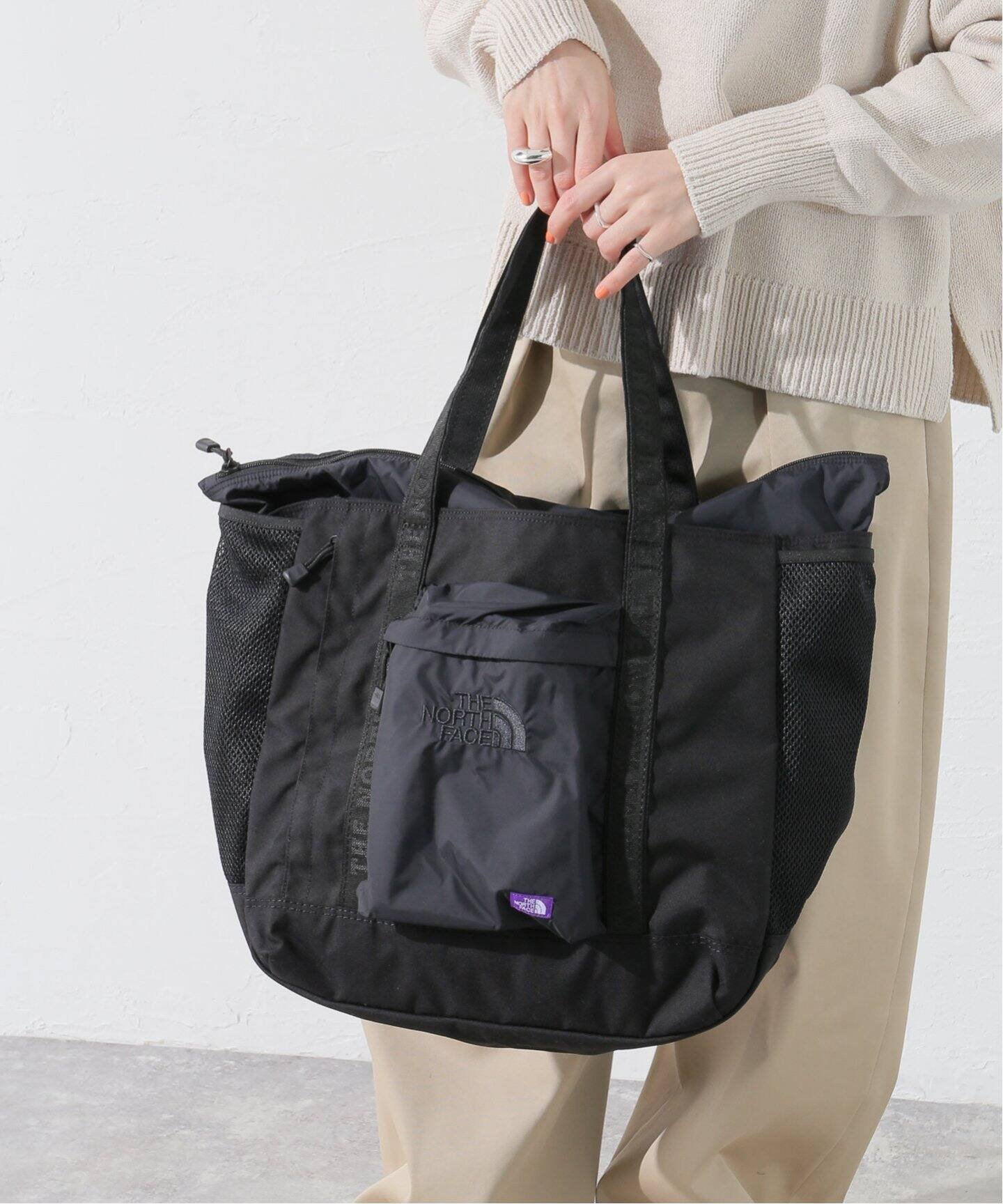 THE たくも NORTH FACE ノースフェイス トートバッグ パープルレーベル