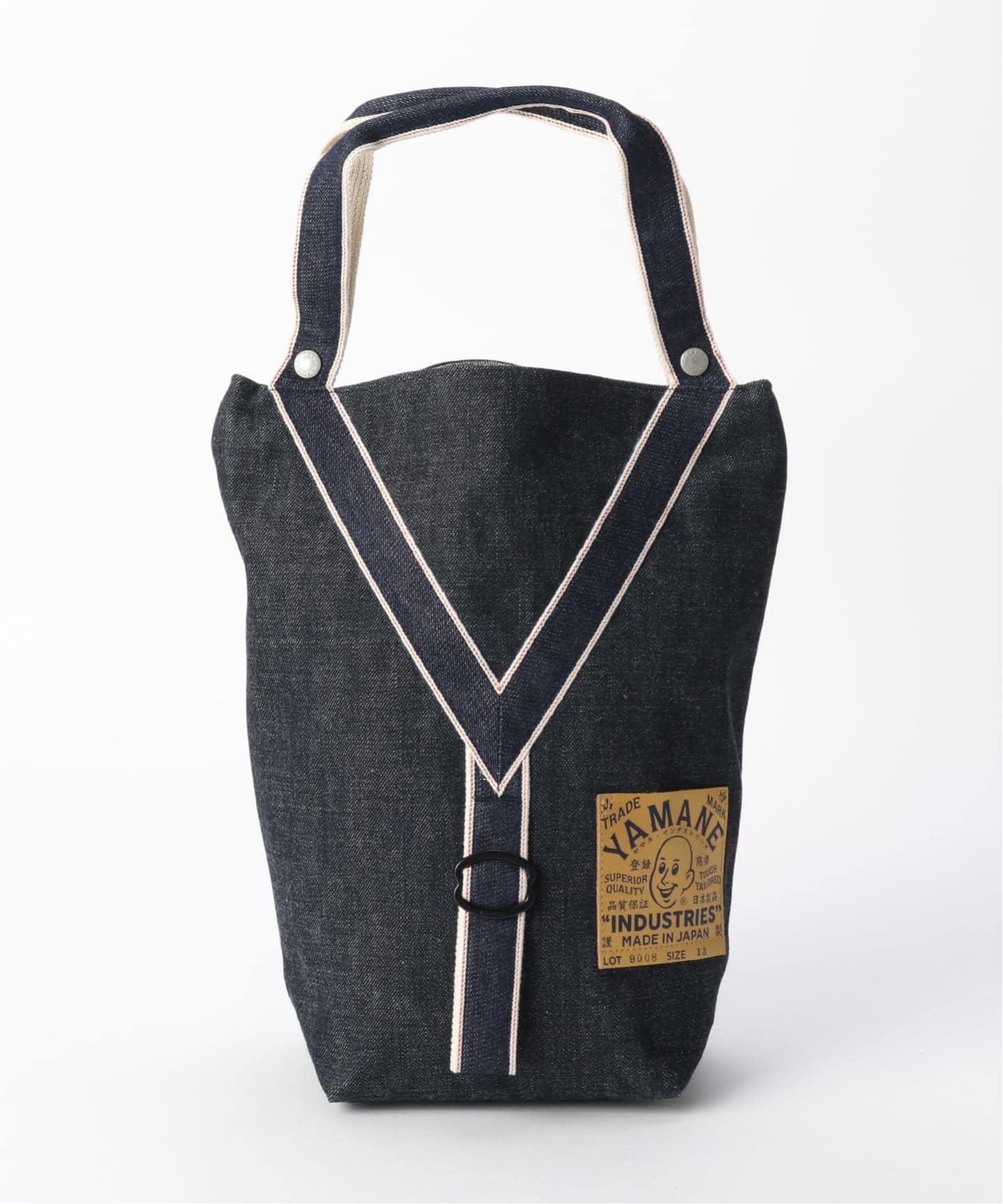 たろー様EVISU YAMANE DENIM 家紋革パッチ トートバッグ YAMANE.I デニム Yテープトート 13インチ（トートバッグ）｜417