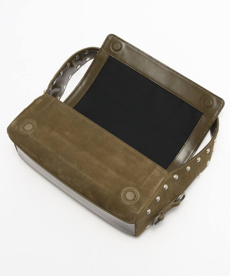 Geek Office / ギークオフィス】OPEN YY Leather SUEDE STUD DUFFLE