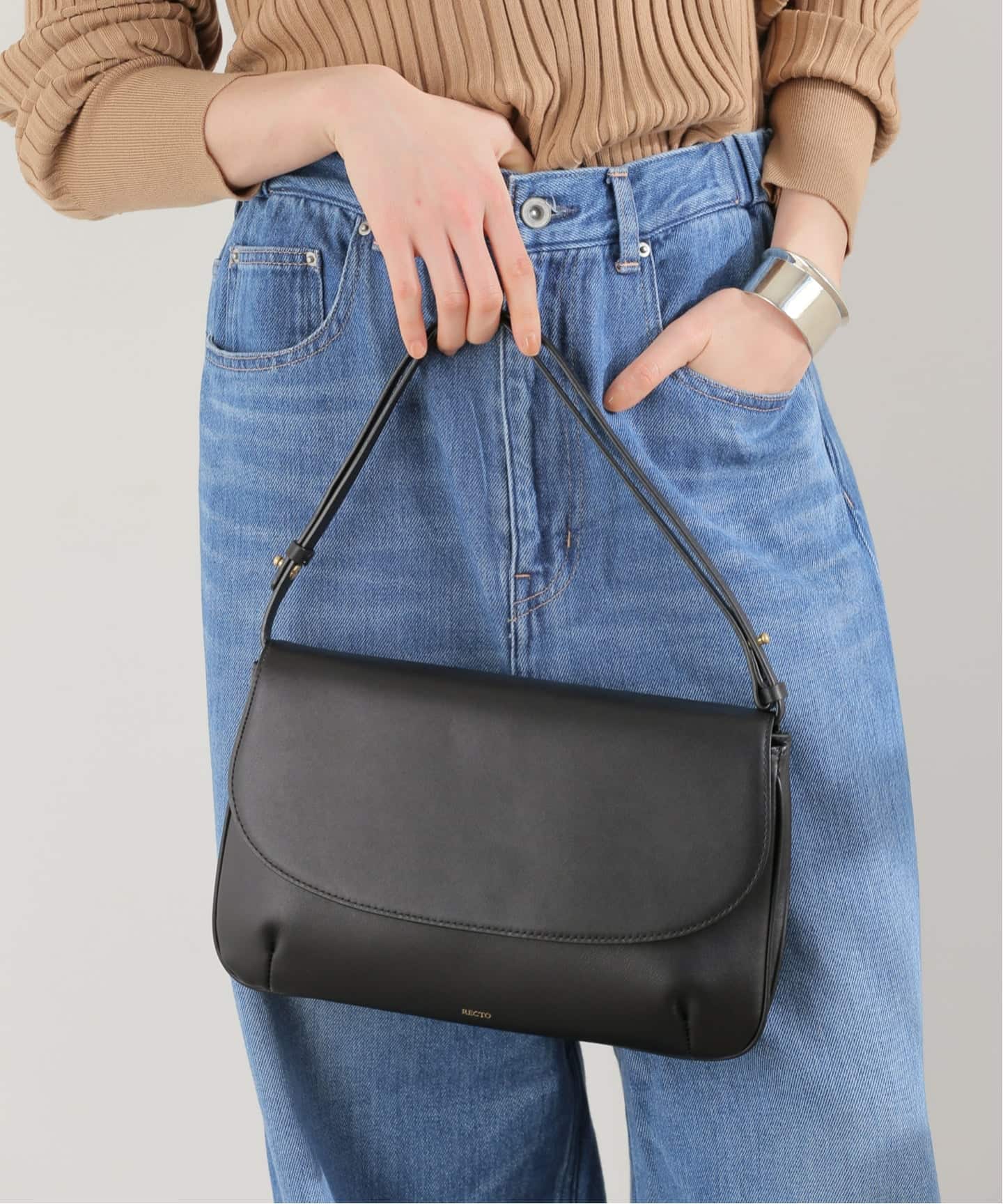 RECTO/レクト】VINTAGE FLAP MEDIUM BAG：バッグ（ハンドバッグ