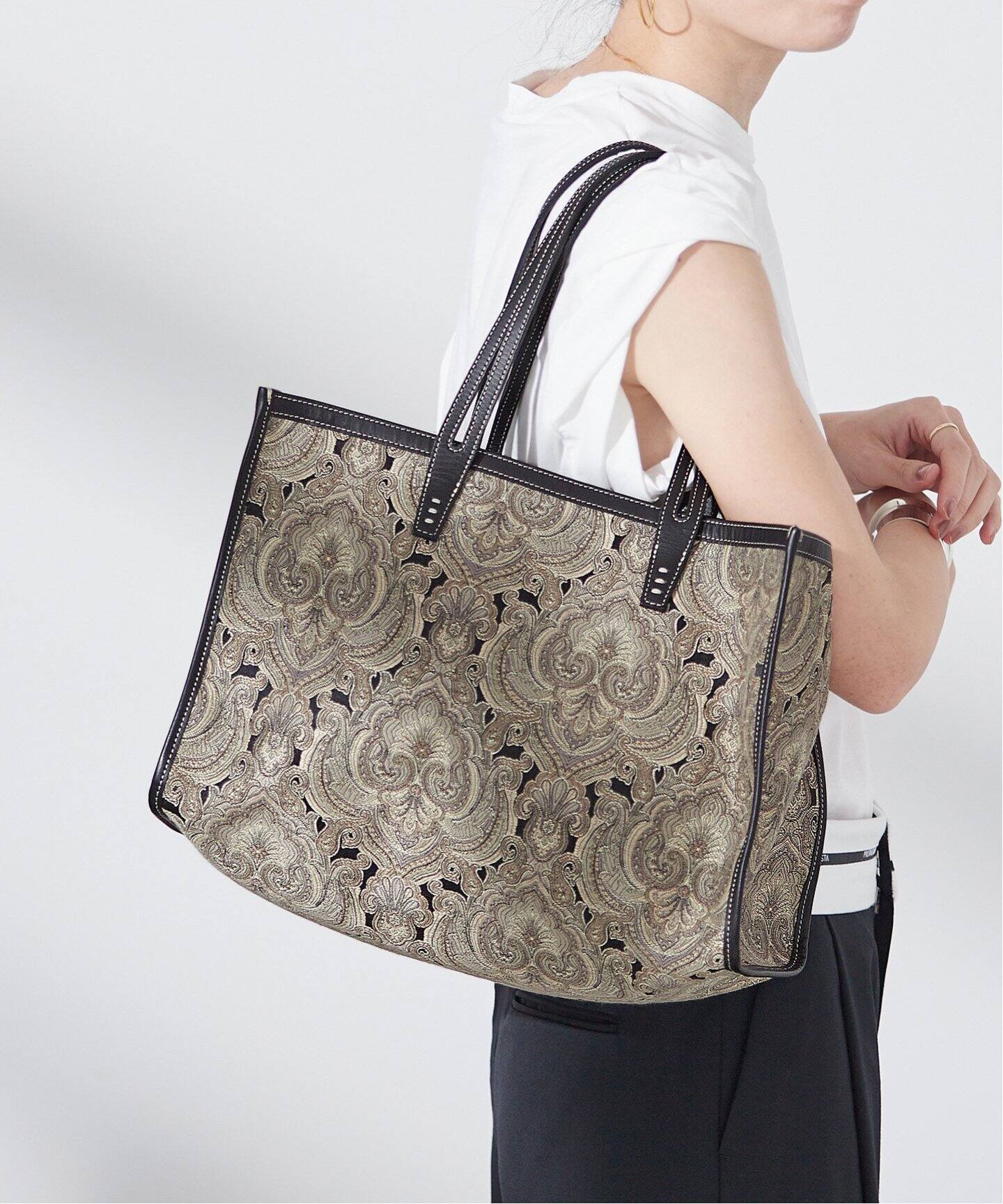 追加予約2》【A VACATION/ア ヴァケーション】CLUB BAG ONYX：トート  