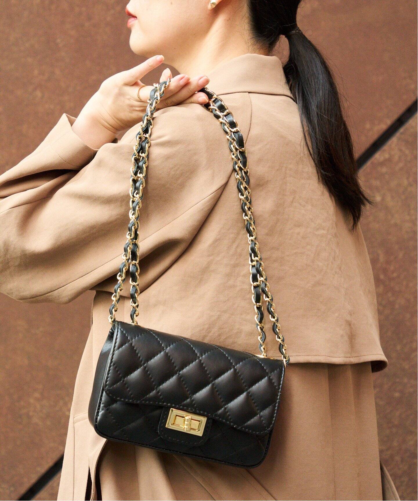 追加》【AULENTTI/オウレンティ】チェーンBAG：ショルダーバッグ