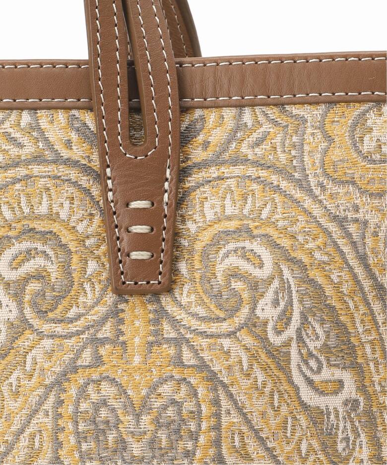 A VACATION/ア ヴァケーション】BREAD M YELLOW PAISLEY：トートバッグ 