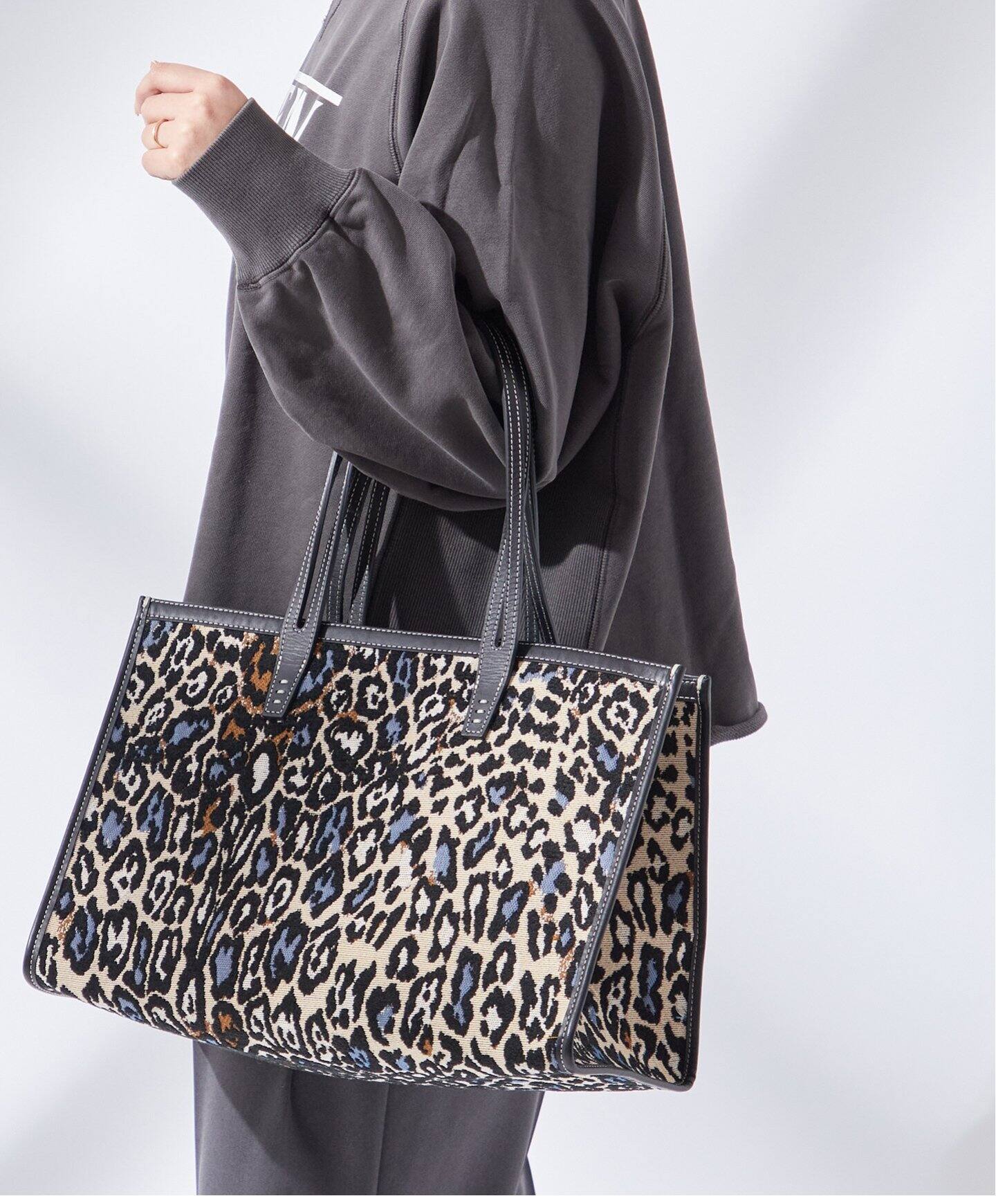 A VACATION/ア ヴァケーション】CLUB BAG LEOPARD/A：トートバッグ 