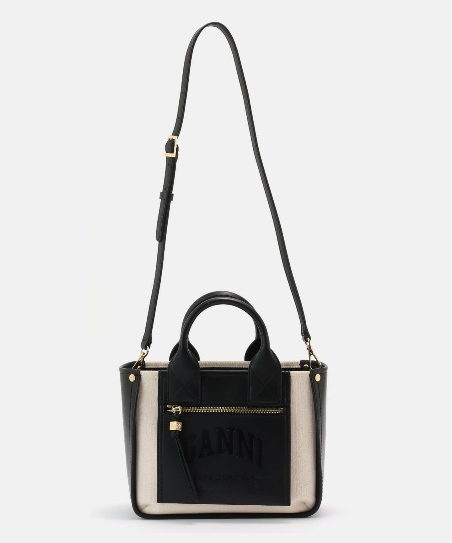 GANNI/ガニー】Small Pocket Tote Canvas：トートバッグ（トートバッグ