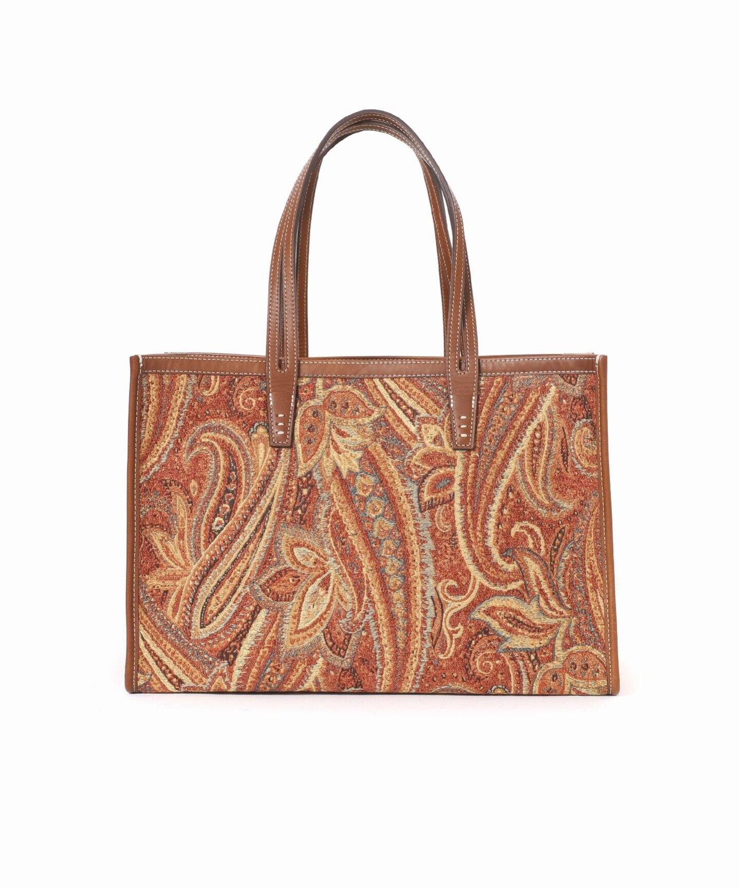 A VACATION/ア ヴァケーション】CLUB BAG ORANGE PAISLEY：トート  