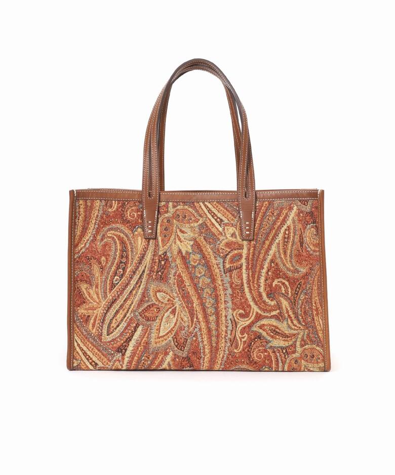 A VACATION/ア ヴァケーション】CLUB BAG ORANGE PAISLEY：トート 