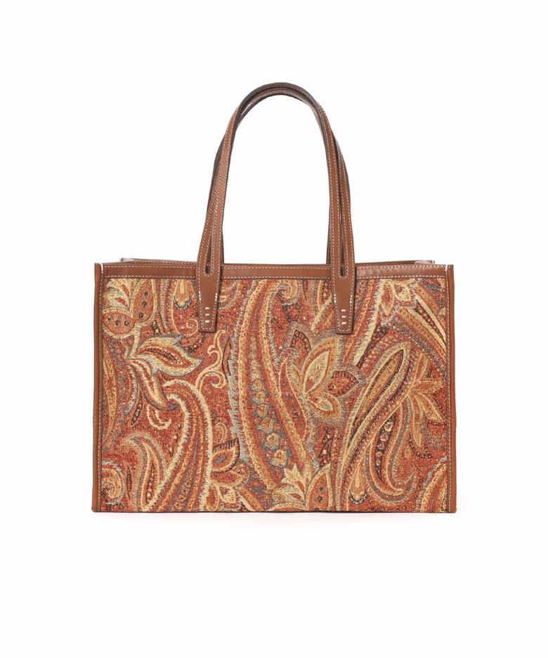 A VACATION/ア ヴァケーション】CLUB BAG ORANGE PAISLEY：トート 