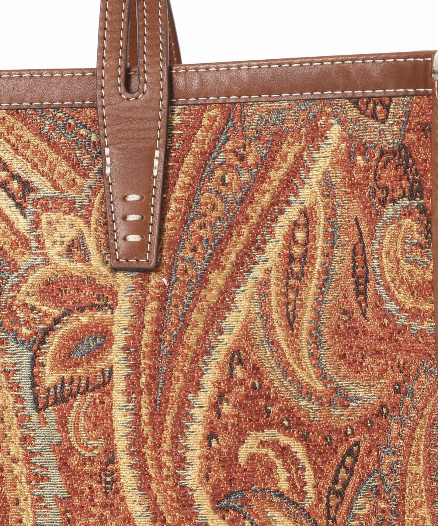 A VACATION/ア ヴァケーション】CLUB BAG ORANGE PAISLEY：トート 