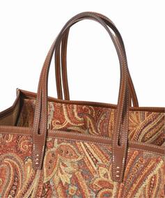 A VACATION/ア ヴァケーション】CLUB BAG ORANGE PAISLEY：トート 