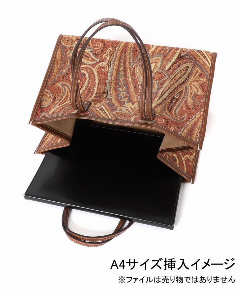 A VACATION/ア ヴァケーション】CLUB BAG ORANGE PAISLEY：トート 