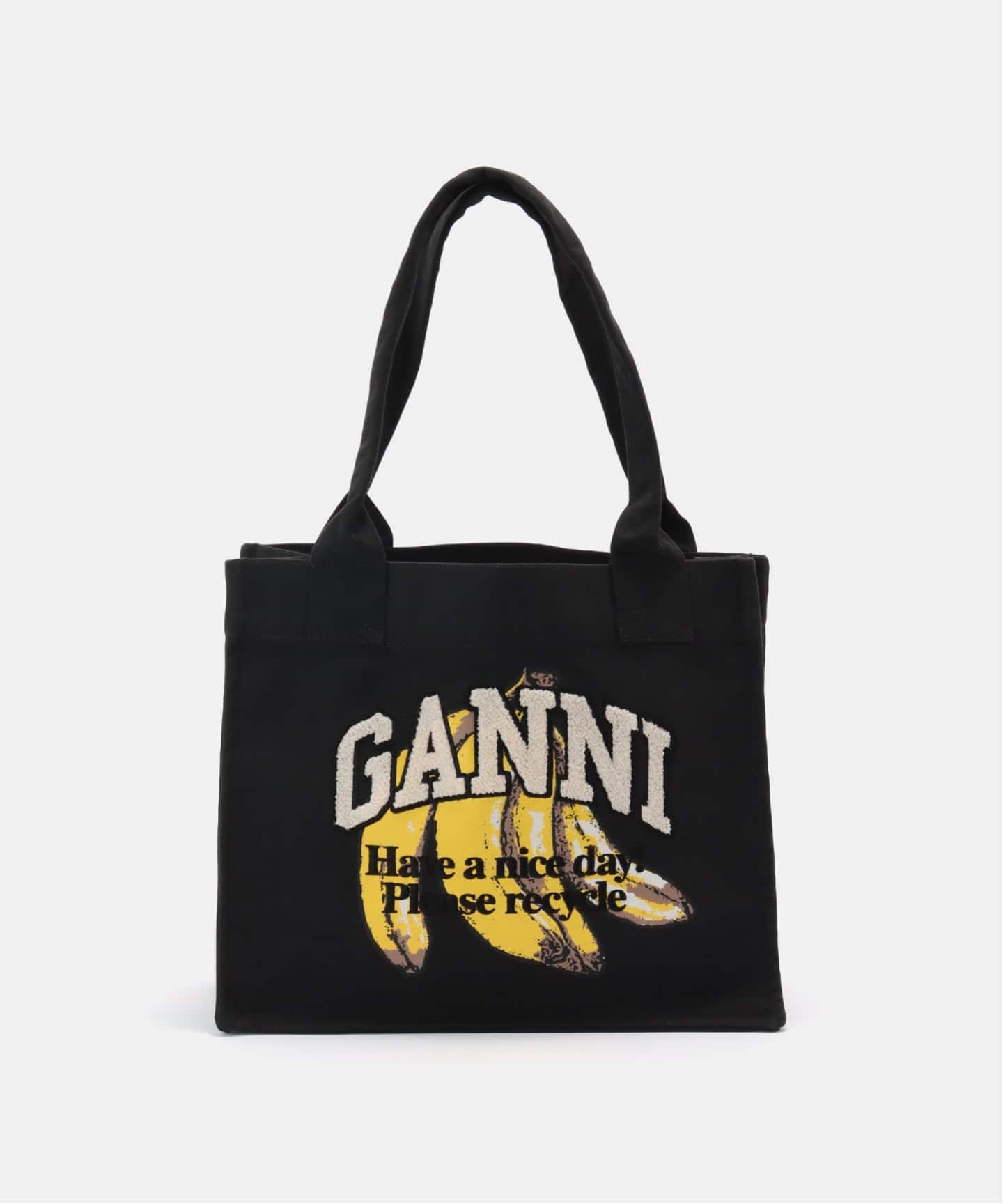 GANNI/ガニー】Large Easy Shopper Banana Print：トートバッグ