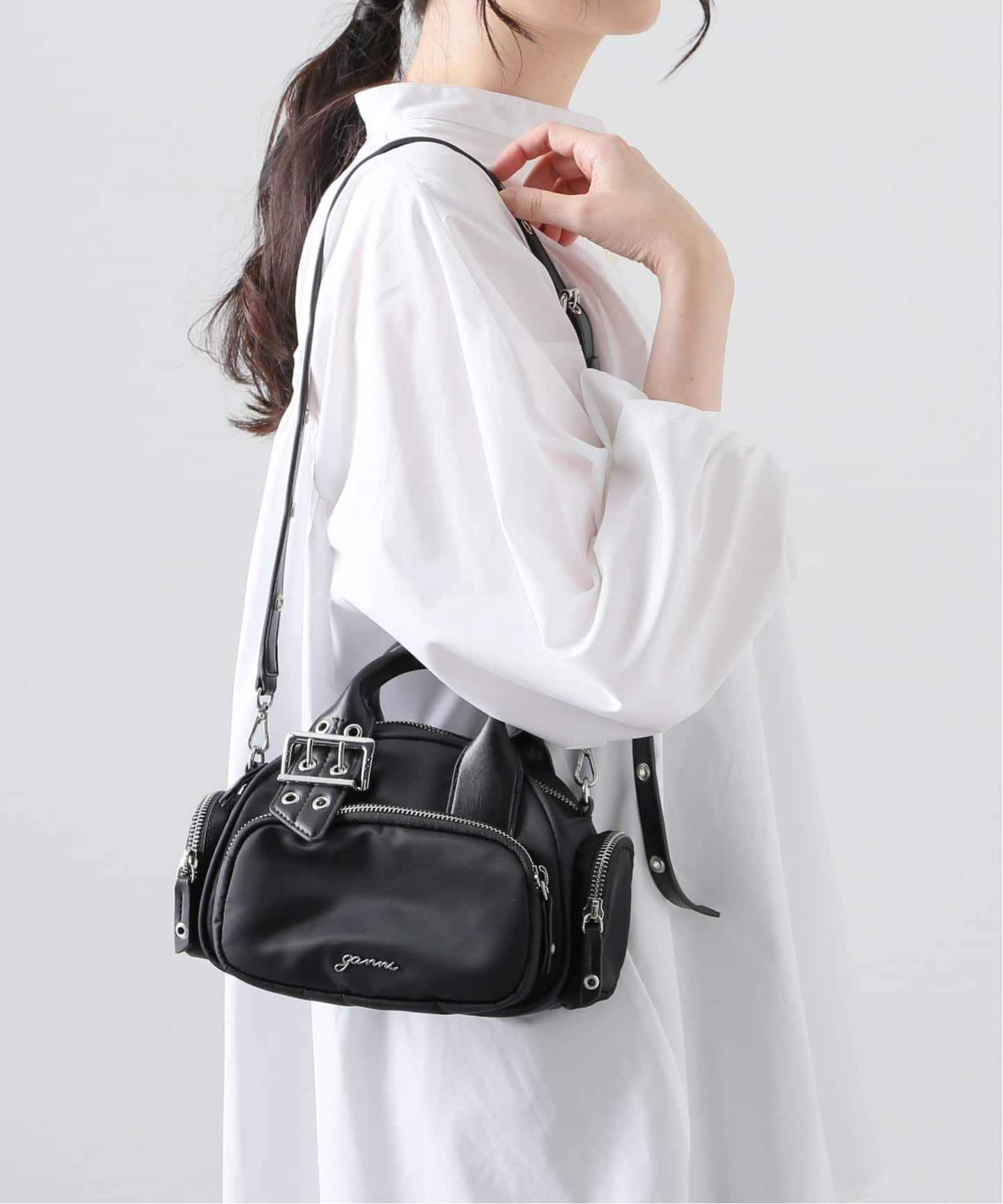 GANNI/ガニー】Bucky Polochon Small：ショルダーバッグ