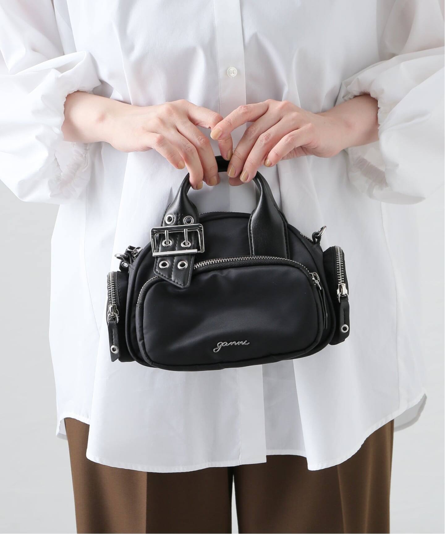 GANNI/ガニー】Bucky Polochon Small：ショルダーバッグ（ショルダー