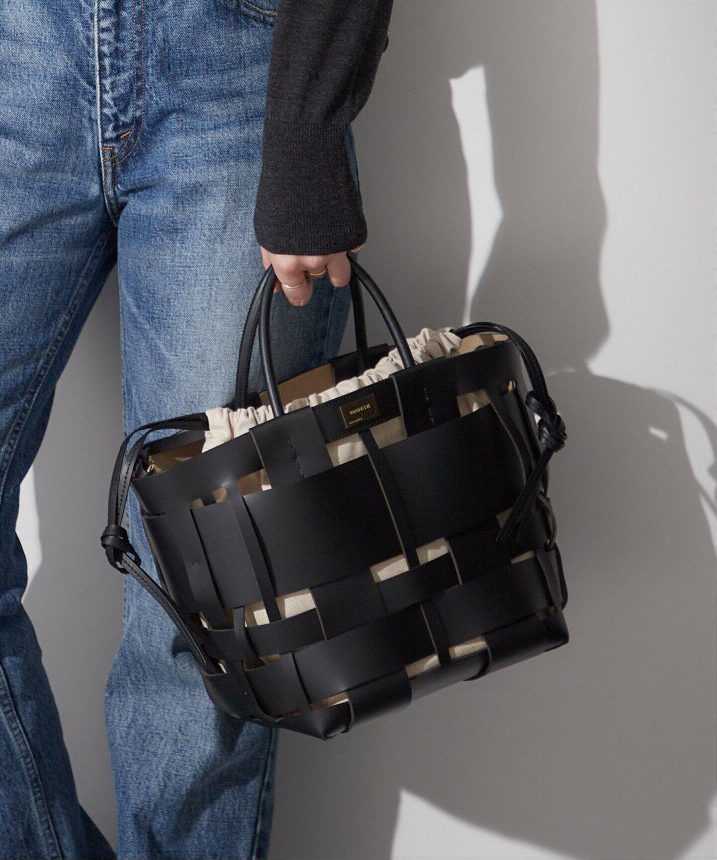 ZANCHETTI / ザンケッティ】WOVEN MIDI SHOPPER：トートバッグ（トート 