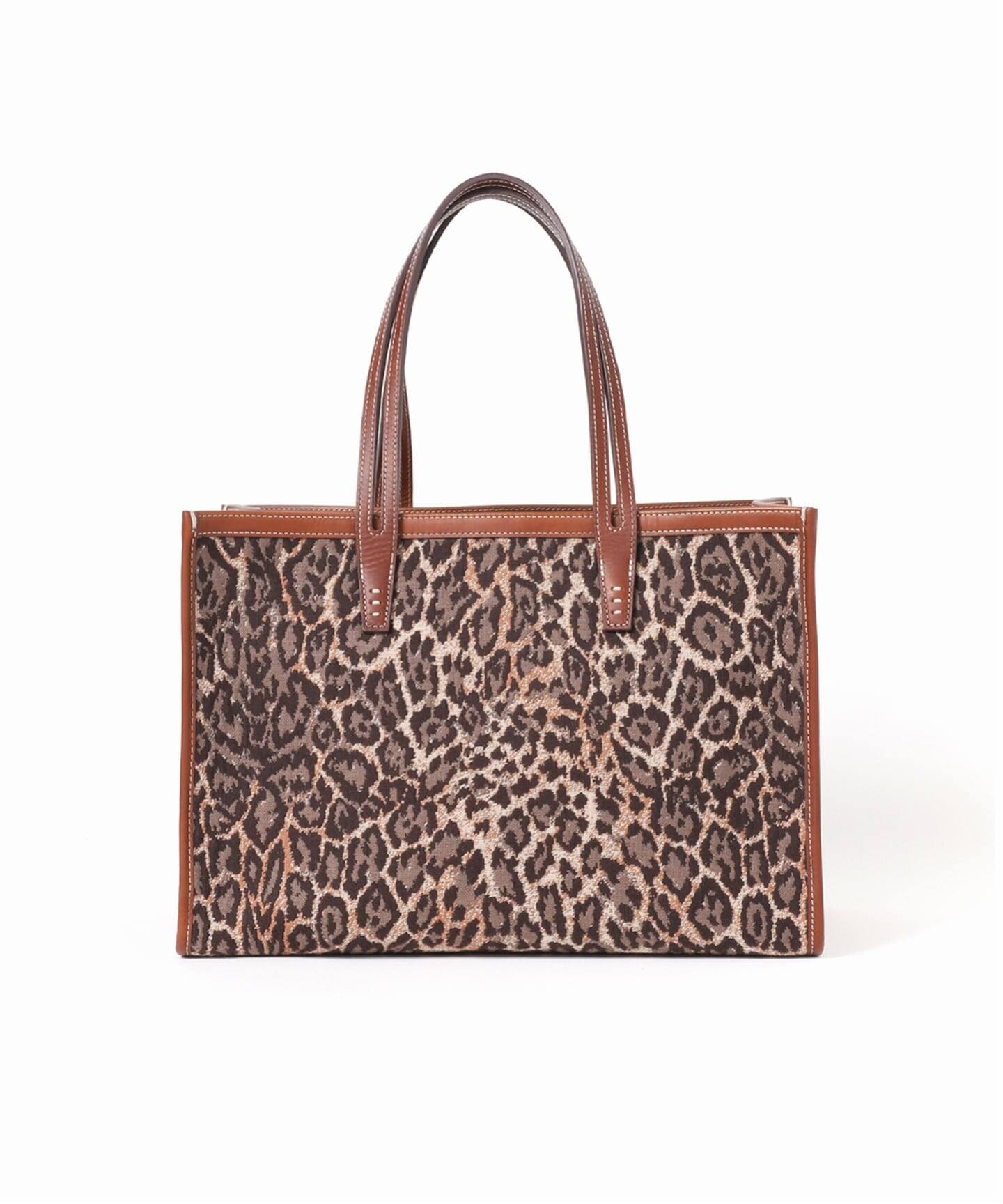 別注》【A VACATION】CLUB BAG L BROWN LEO：トートバッグ（トート