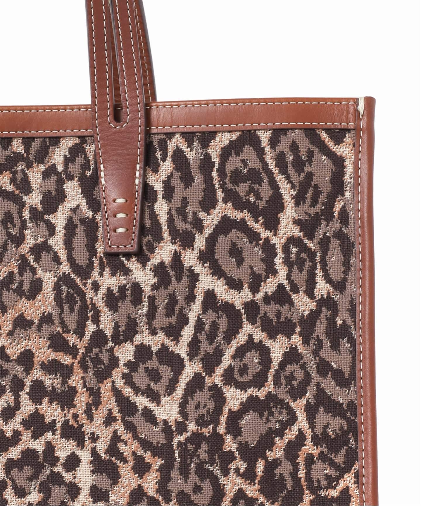 別注》【A VACATION】CLUB BAG L BROWN LEO：トートバッグ（トート