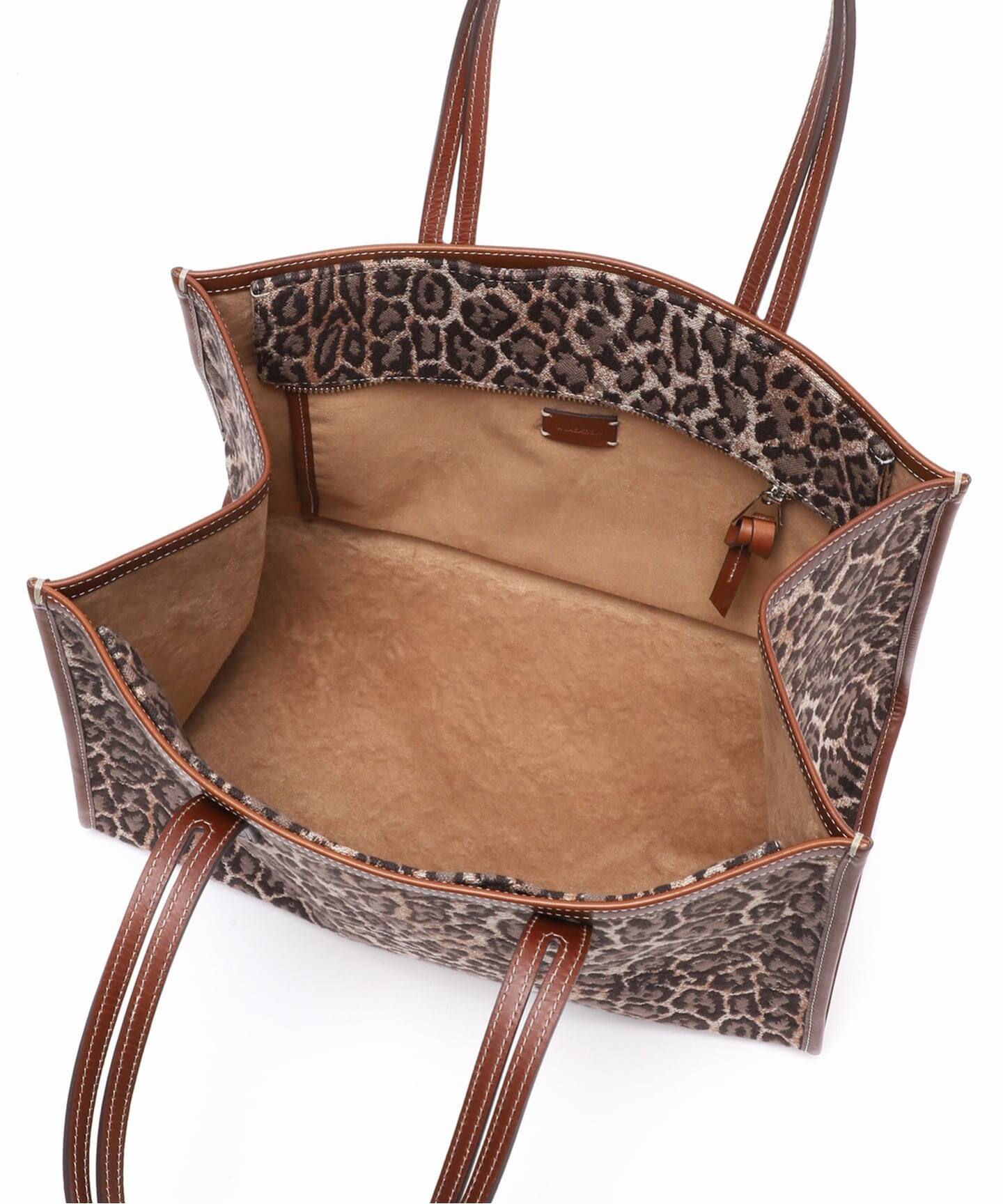 別注》【A VACATION】CLUB BAG L BROWN LEO：トートバッグ（トート
